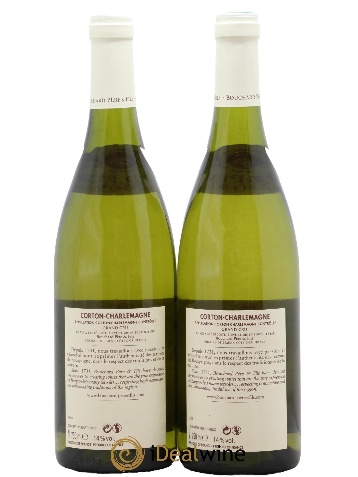 Corton-Charlemagne Grand Cru Bouchard Père & Fils 2009 - Lot de 2 bouteilles - 1