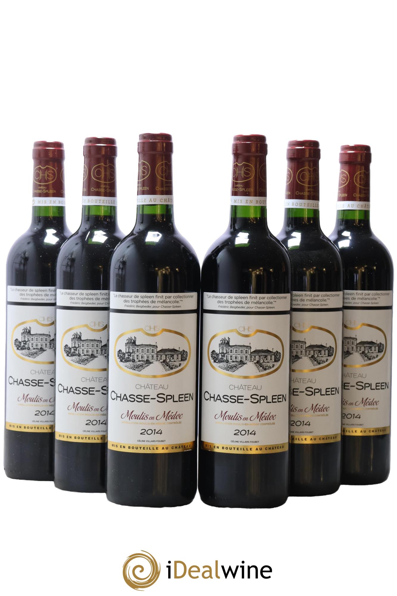 Château Chasse Spleen 2014 - Posten von 6 Flaschen - 0