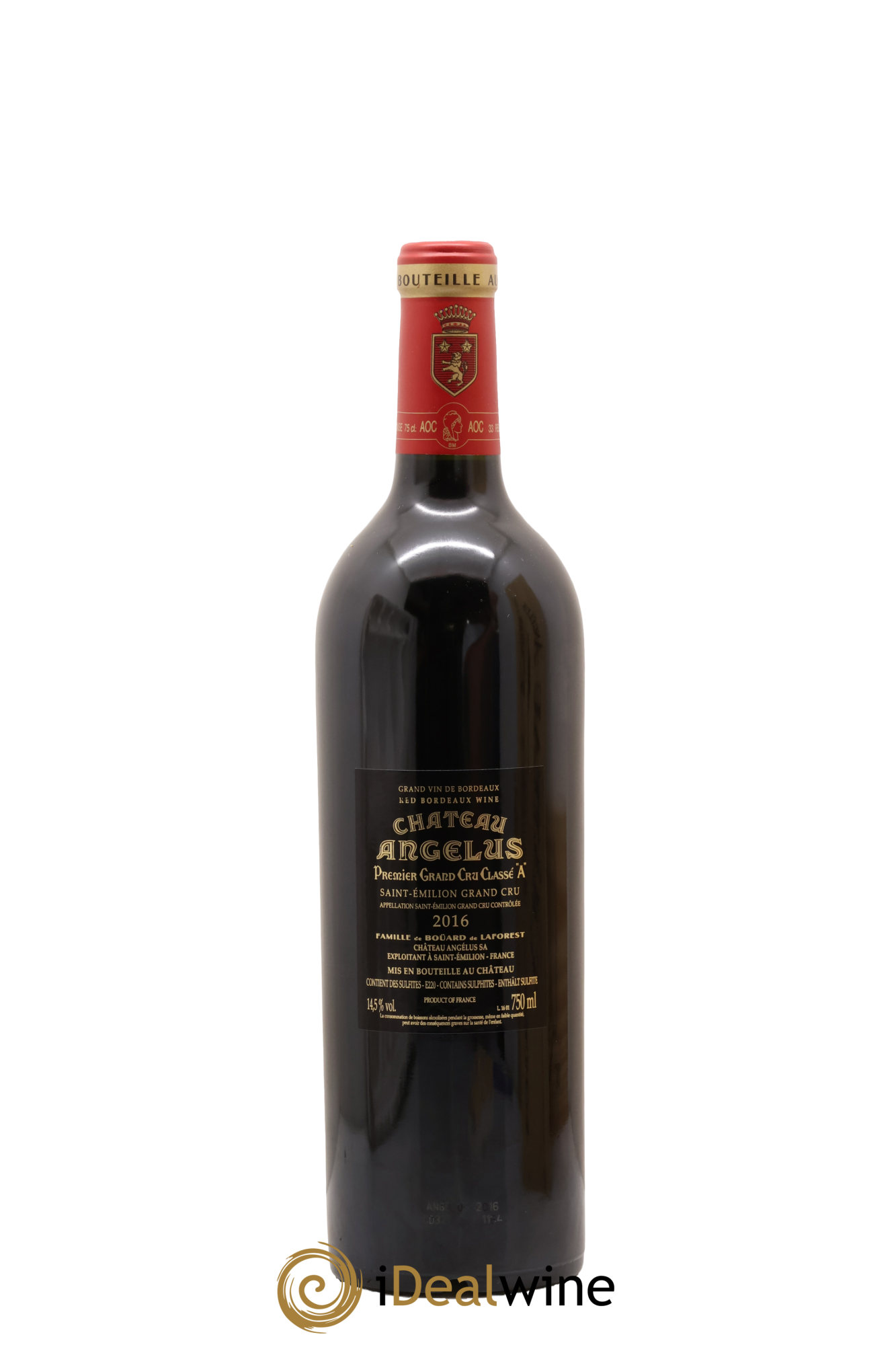 Château Angélus 1er Grand Cru Classé A 2016 - Lot of 1 bottle - 2