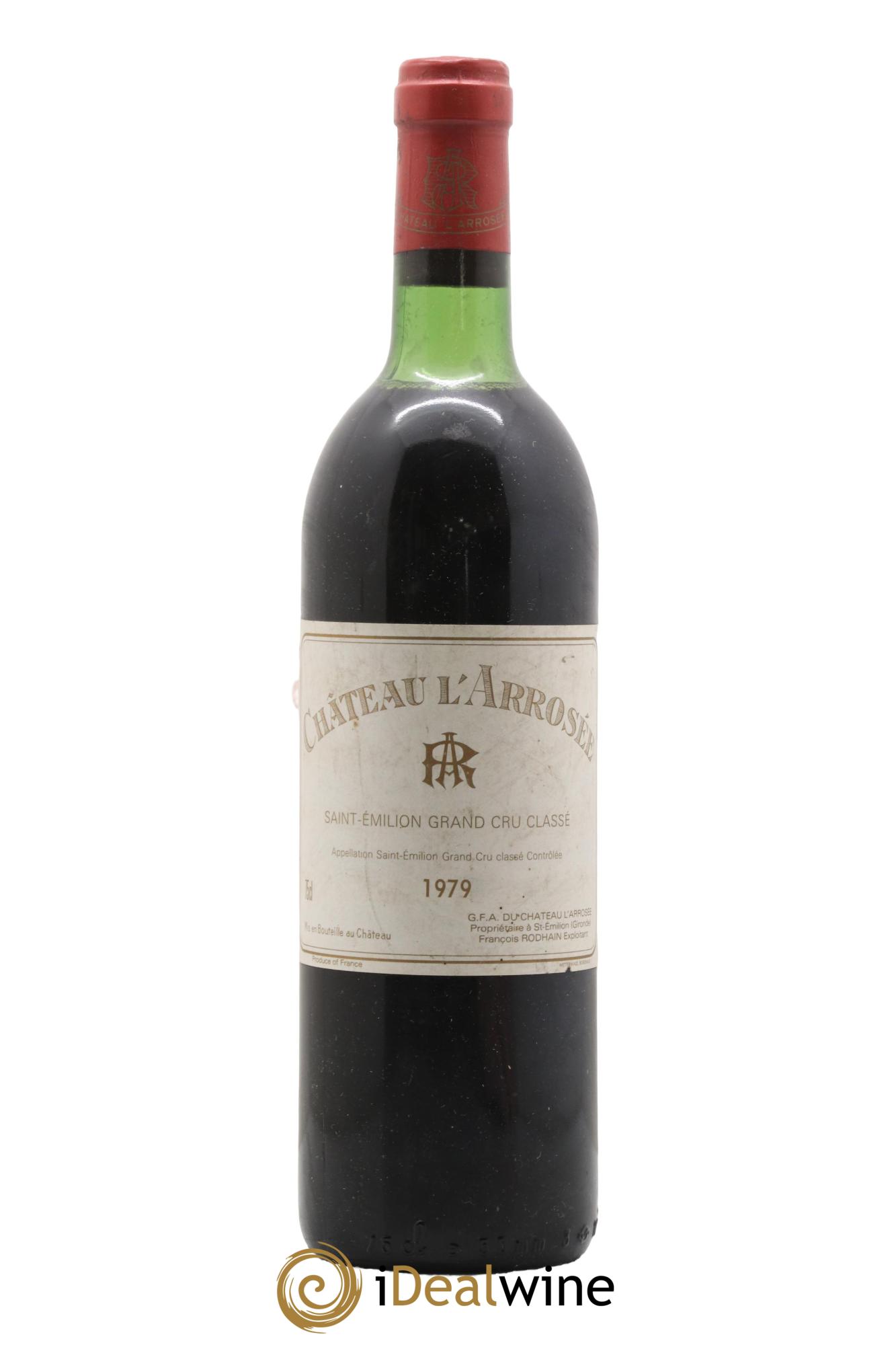 Château l' Arrosée Grand Cru Classé 1979 - Lotto di 1 bottiglia - 0