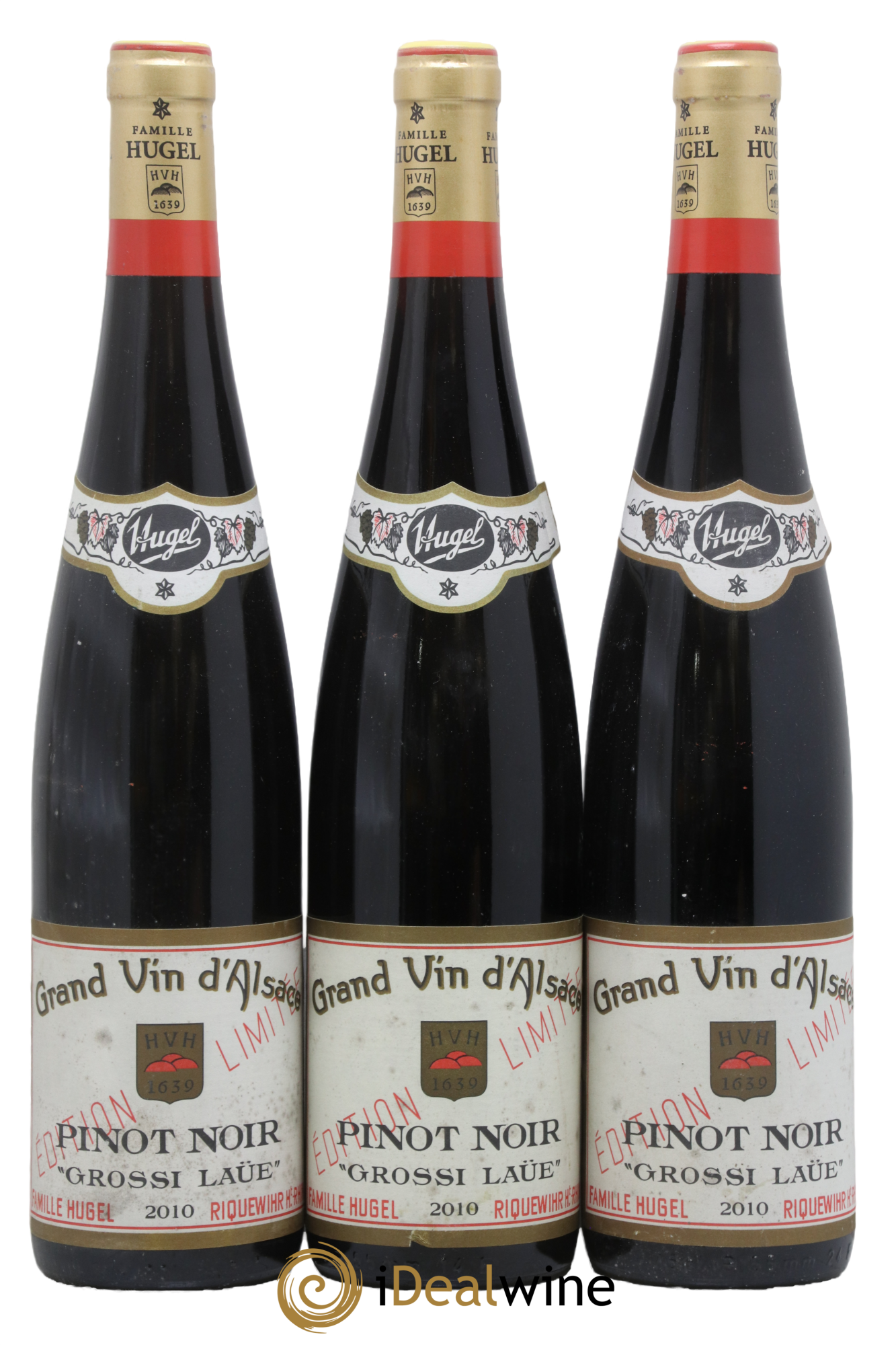 Pinot Noir Grossi Laüe Hugel (Domaine) 2010 - Lotto di 3 bottiglie - 0