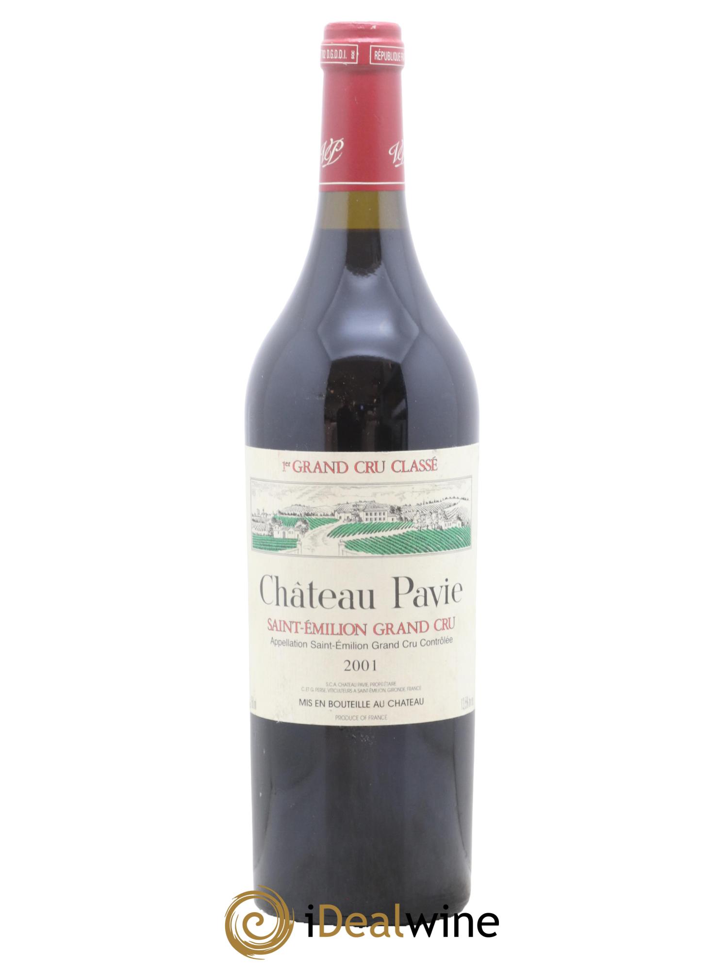 Château Pavie 1er Grand Cru Classé A 2001 - Lot de 1 bouteille - 0