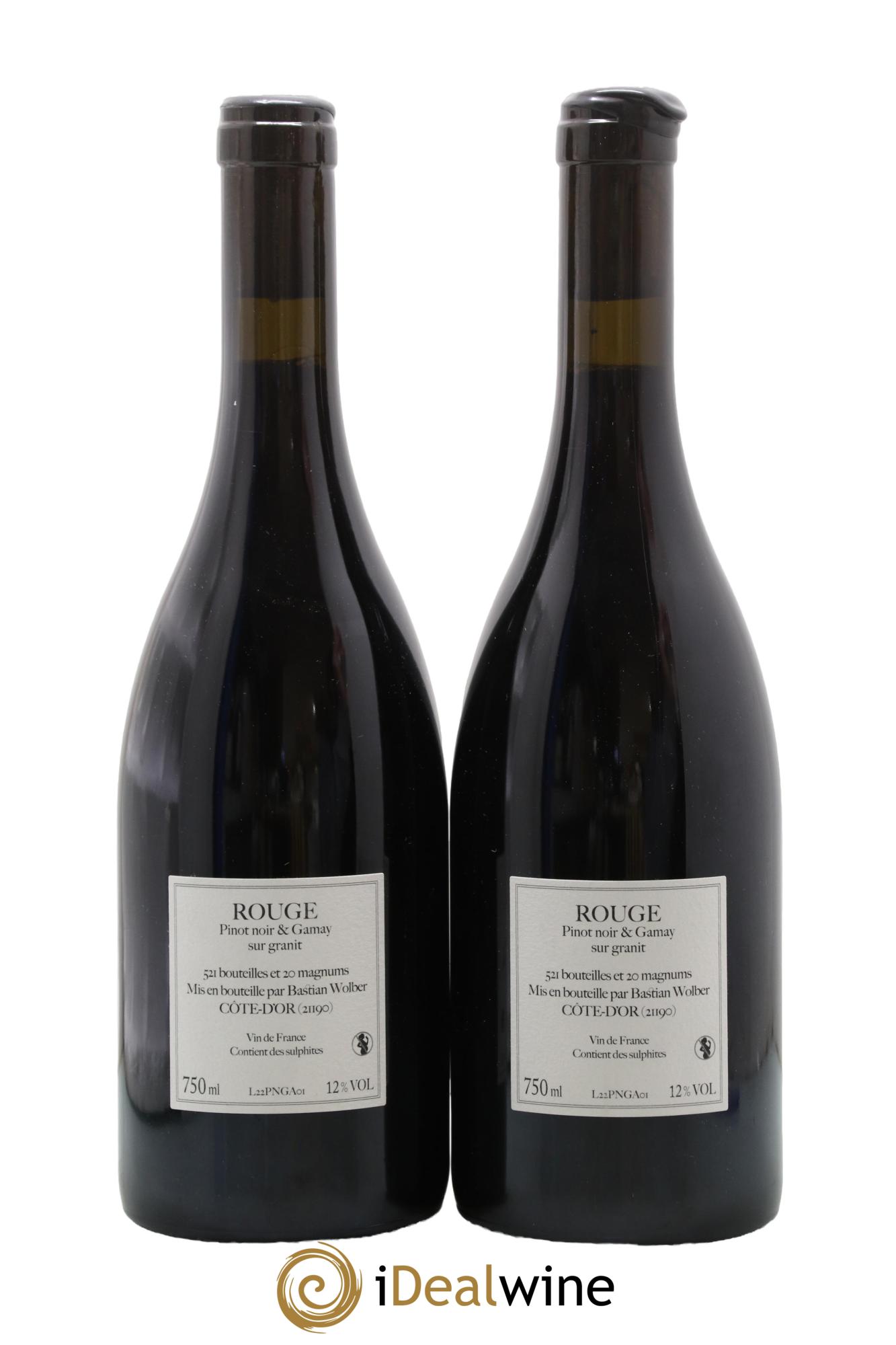 Vin de France Pinot Noir & Gamay sur granit Bastian Wolber 2022 - Lot de 2 bouteilles - 1