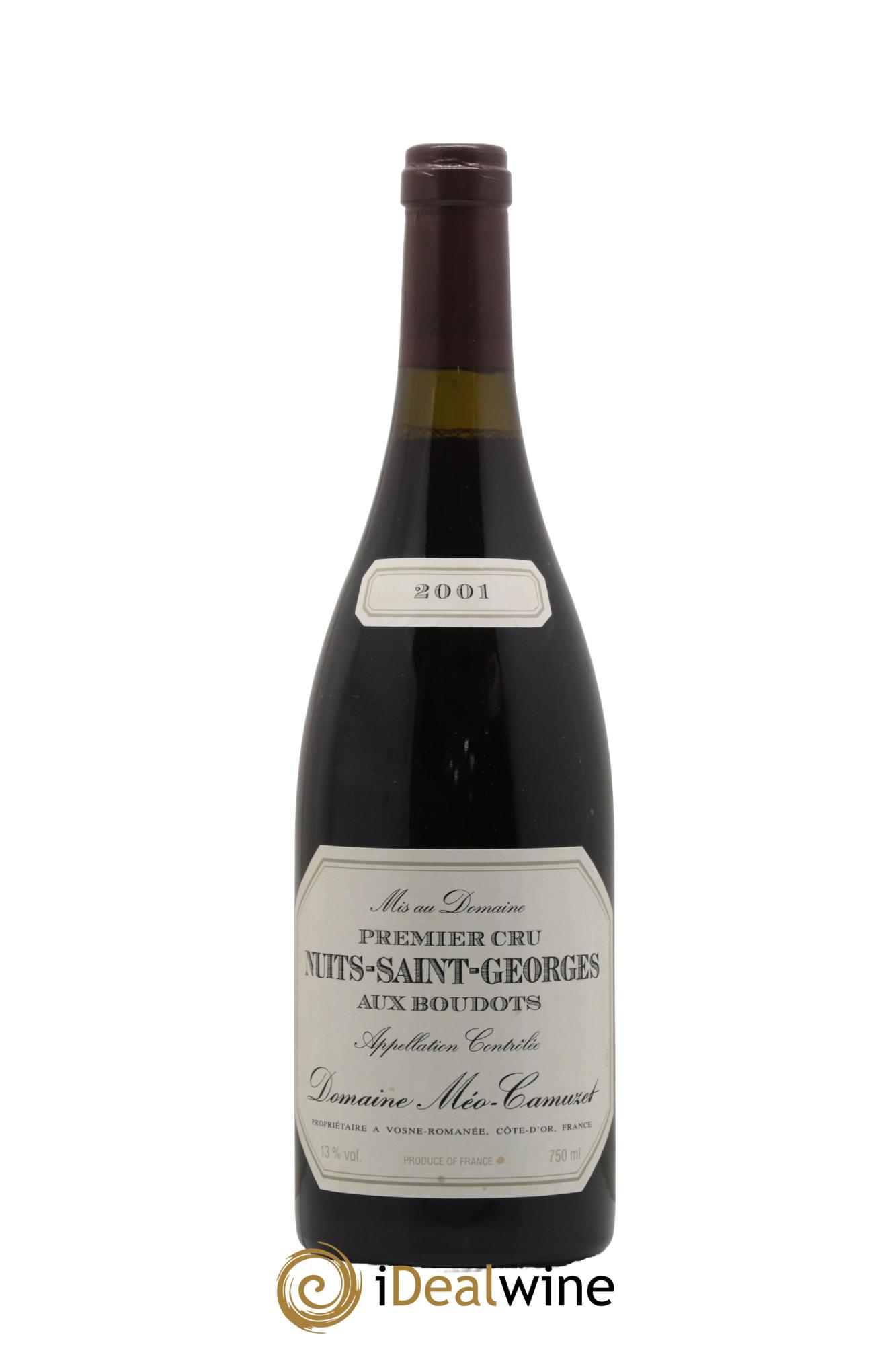 Nuits-Saint-Georges 1er Cru Aux Boudots Méo-Camuzet (Domaine) 2001 - Lot de 1 bouteille - 0