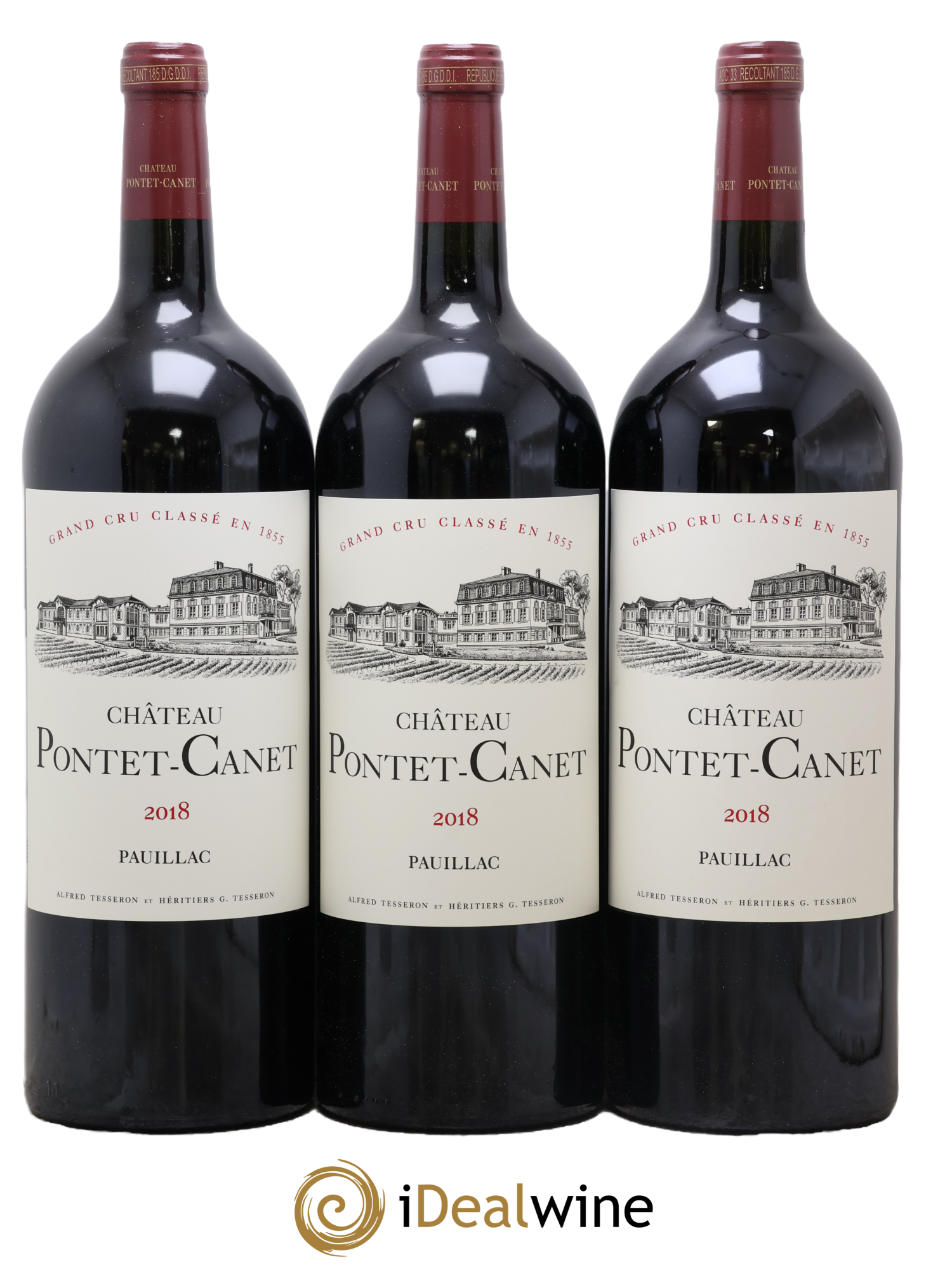 Château Pontet Canet 5ème Grand Cru Classé 2018 - Posten von 3 Magnum - 0