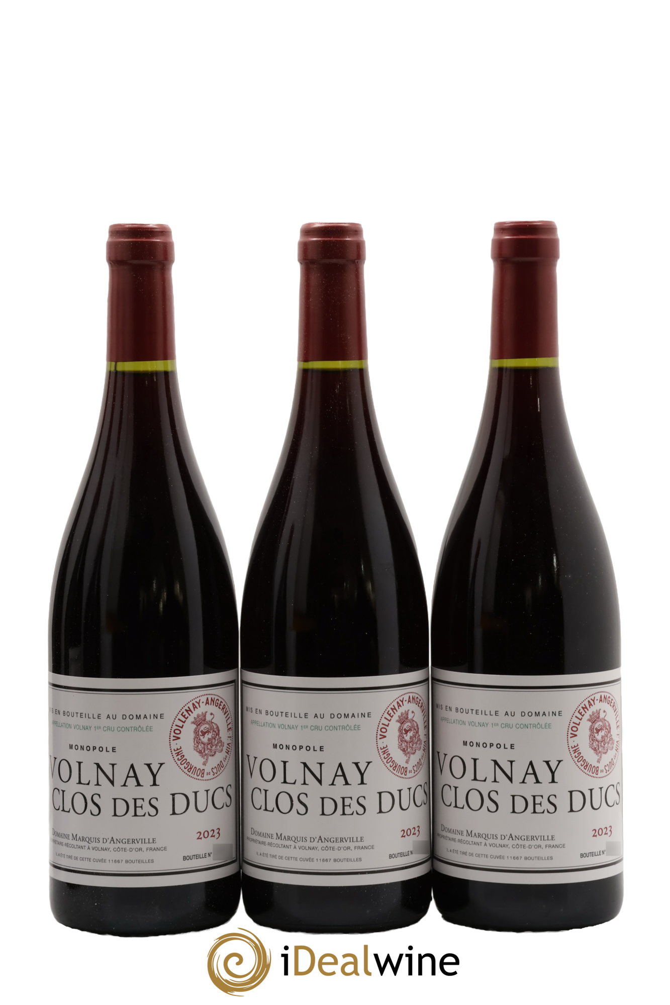 Volnay 1er Cru Clos des Ducs Marquis d'Angerville (Domaine) 2023 - Lot de 6 bouteilles - 1