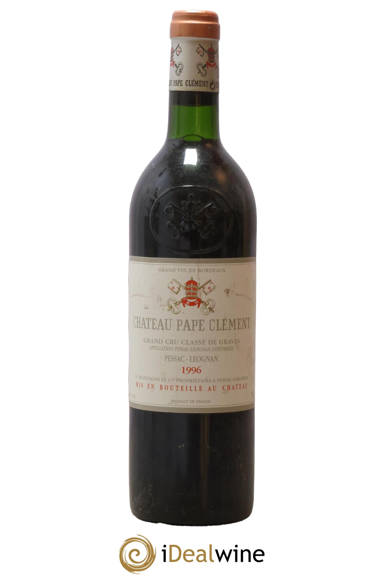 Château Pape Clément Cru Classé de Graves 1996 - Lot de 1 bouteille - 0