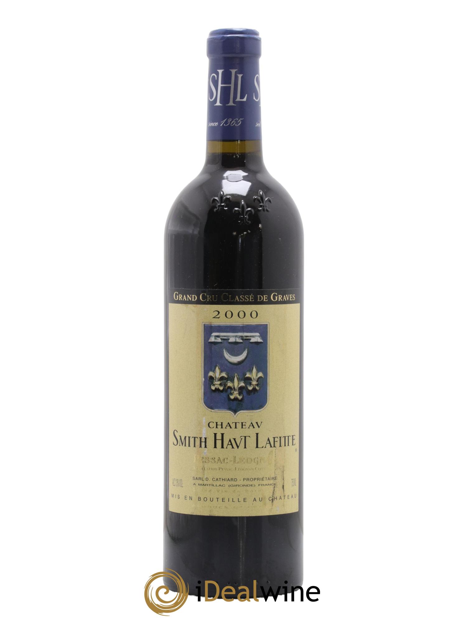 Château Smith Haut Lafitte Cru Classé de Graves 2000 - Lot de 1 bouteille - 0