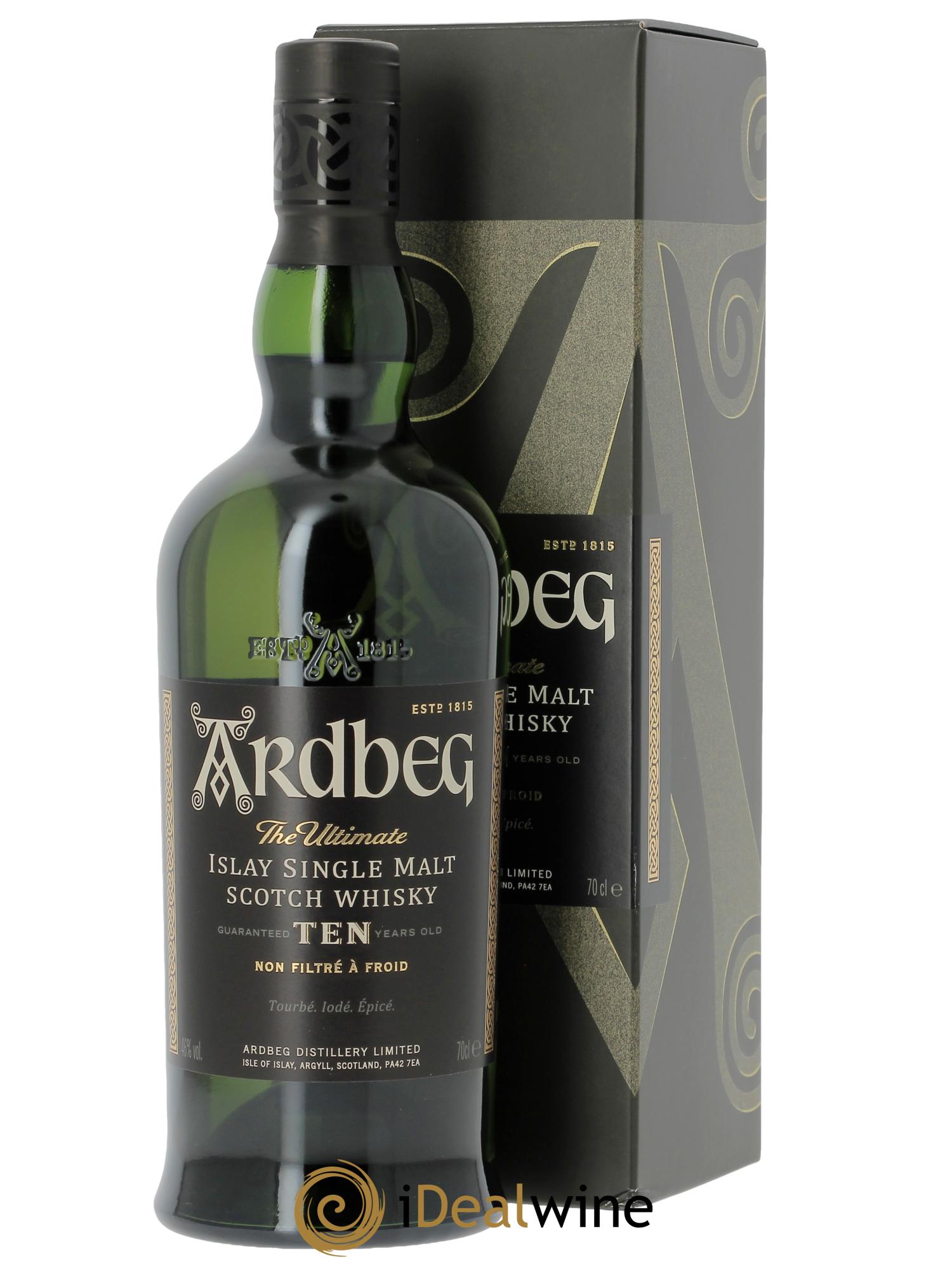 Whisky Ardbeg 10 years - Lot de 1 bouteille - 0