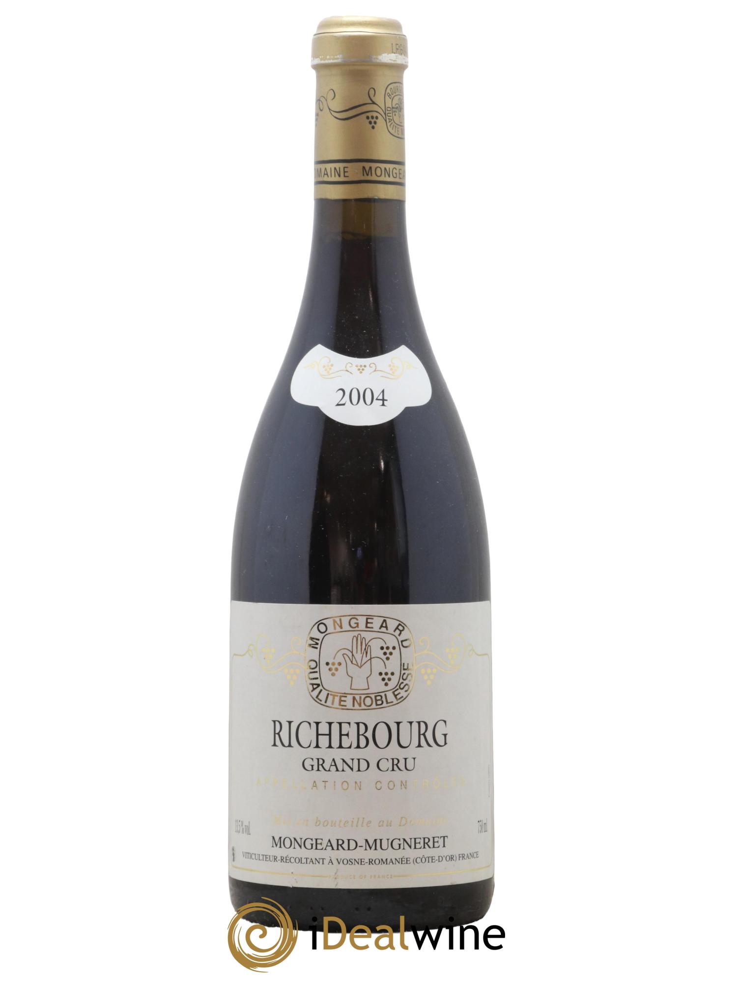 Richebourg Grand Cru Mongeard-Mugneret (Domaine) 2004 - Lot de 1 bouteille - 0