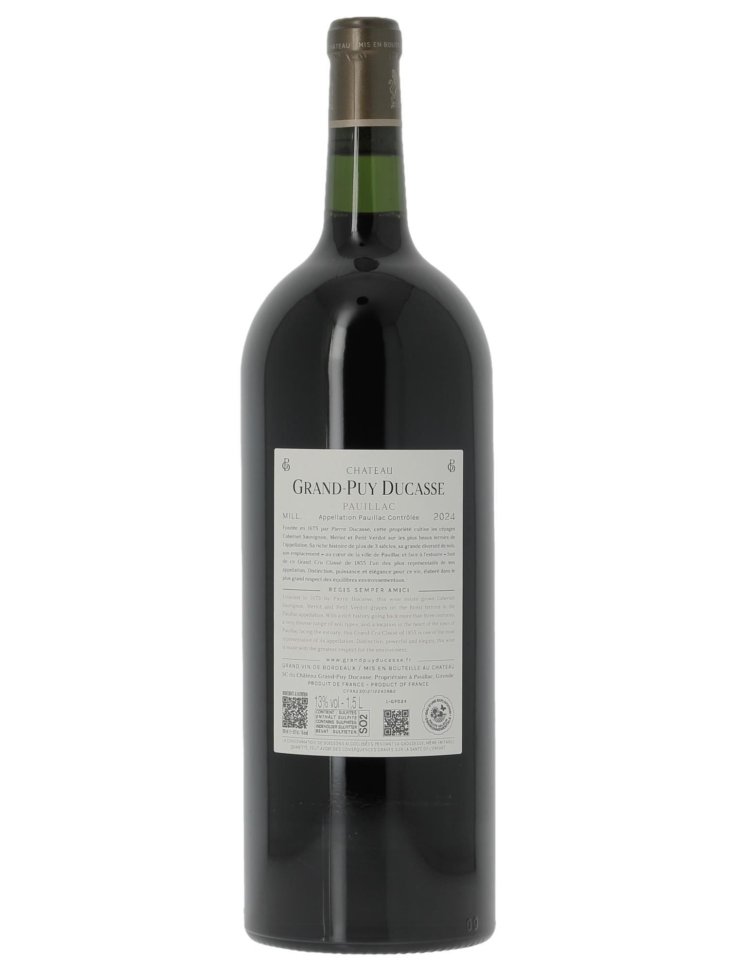 Château Grand Puy Ducasse 5ème Grand Cru Classé 2024 - Lot de 1 magnum - 1