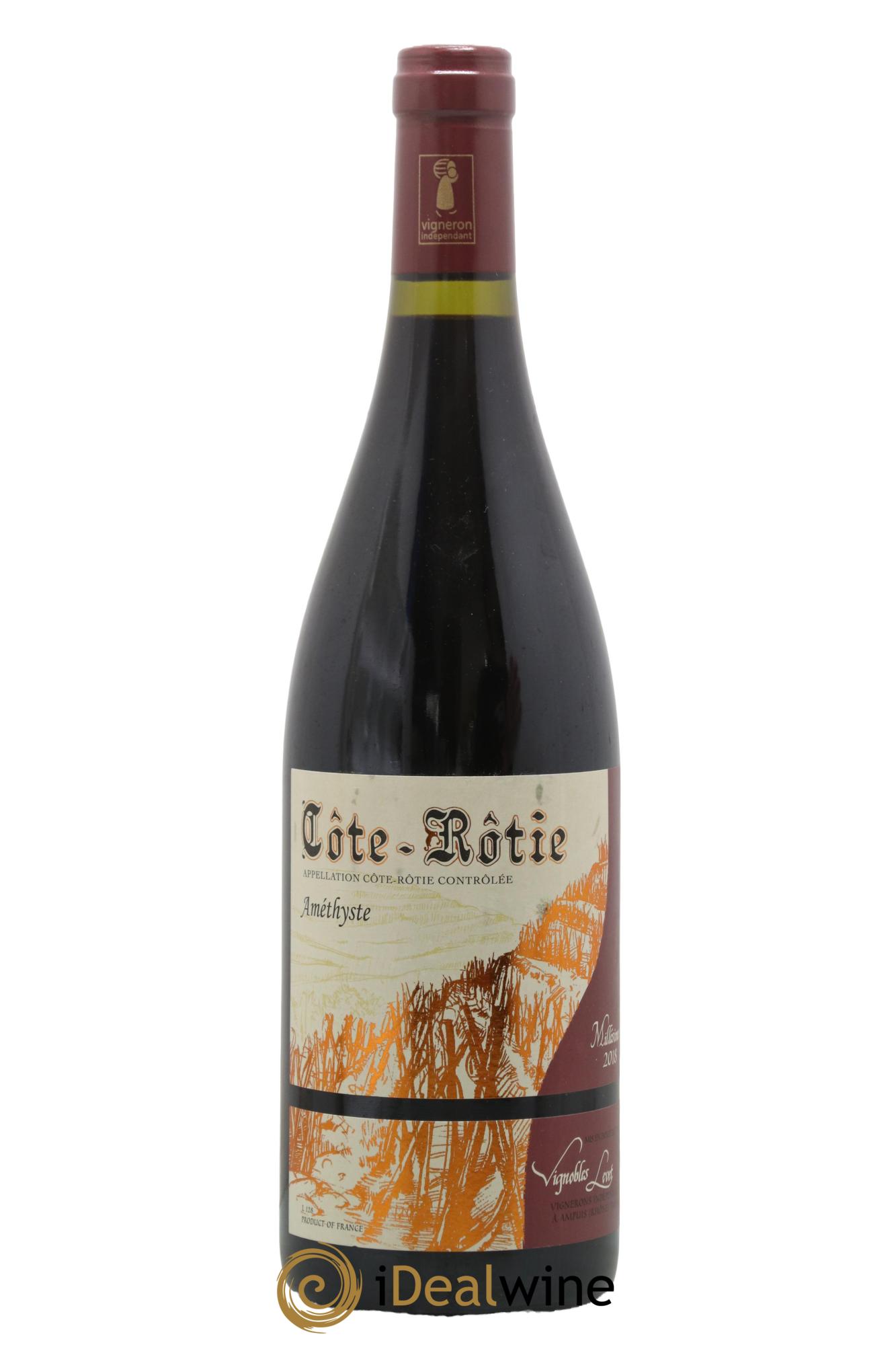 Côte-Rôtie Améthyste Vignobles Levet 2018 - Lot de 1 bouteille - 0