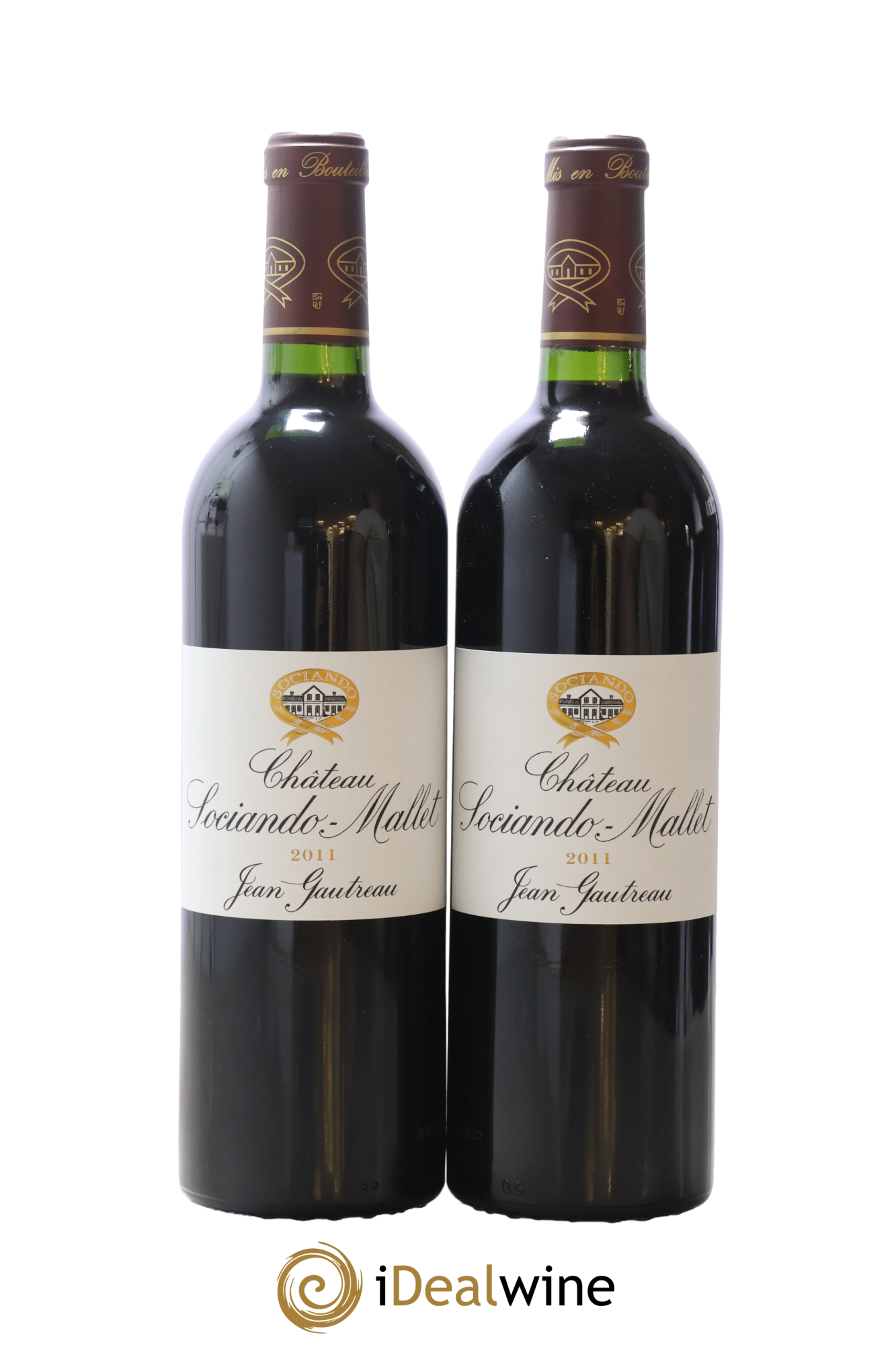 Château Sociando Mallet 2011 - Lot de 2 bouteilles - 0