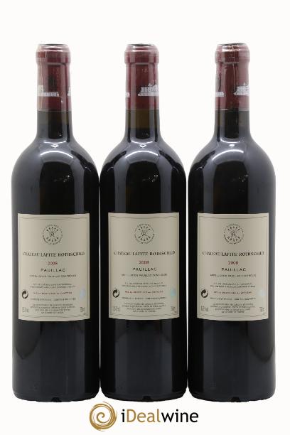 Château Lafite Rothschild 1er Grand Cru Classé 2008 - Posten von 6 Flaschen - 4