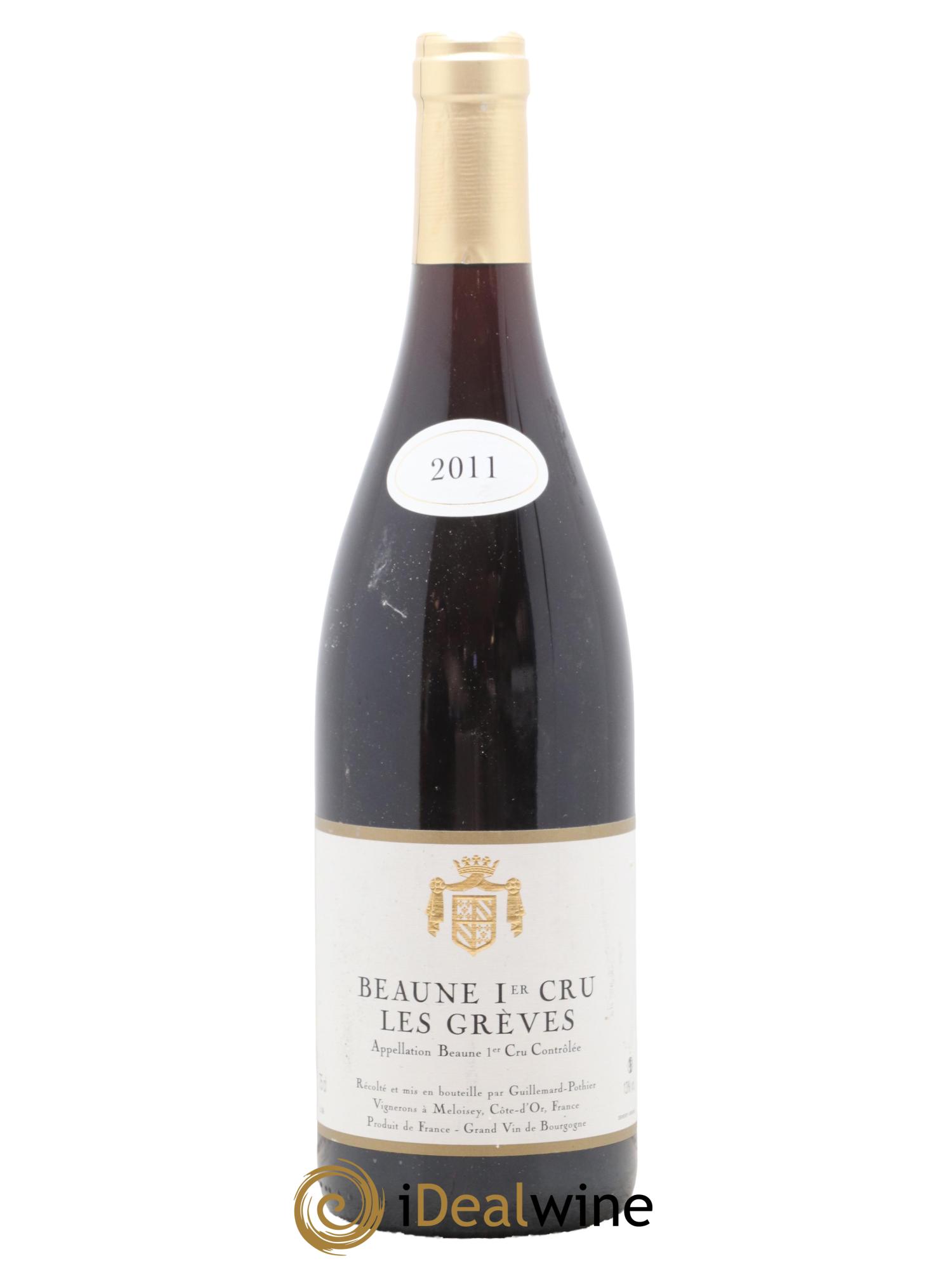 Beaune 1er Cru Les Greves Guillemard Pothier 2011 - Lot de 1 bouteille - 0