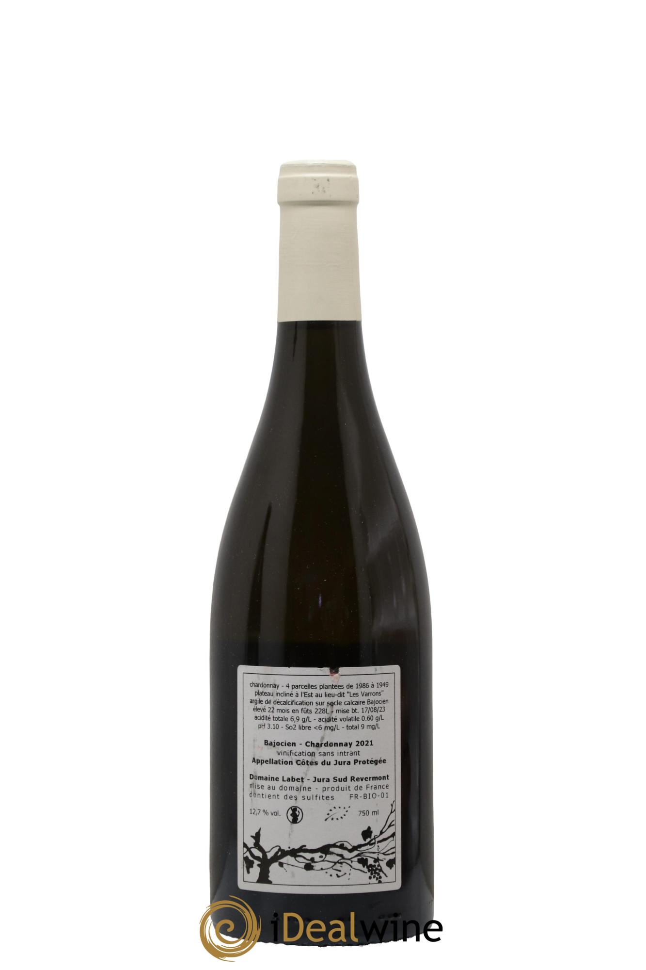 Côtes du Jura Chardonnay Bajocien Romain - Julien - Charline Labet 2021 - Lot of 1 bottle - 1