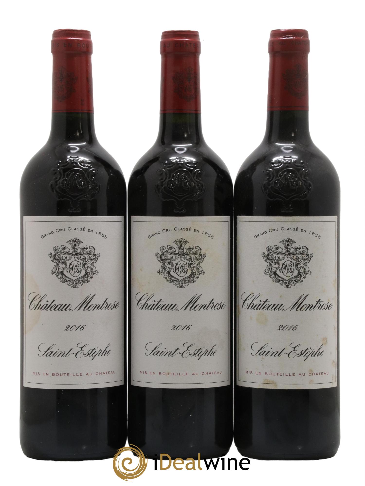 Château Montrose 2ème Grand Cru Classé 2016 - Lot de 3 bouteilles - 0