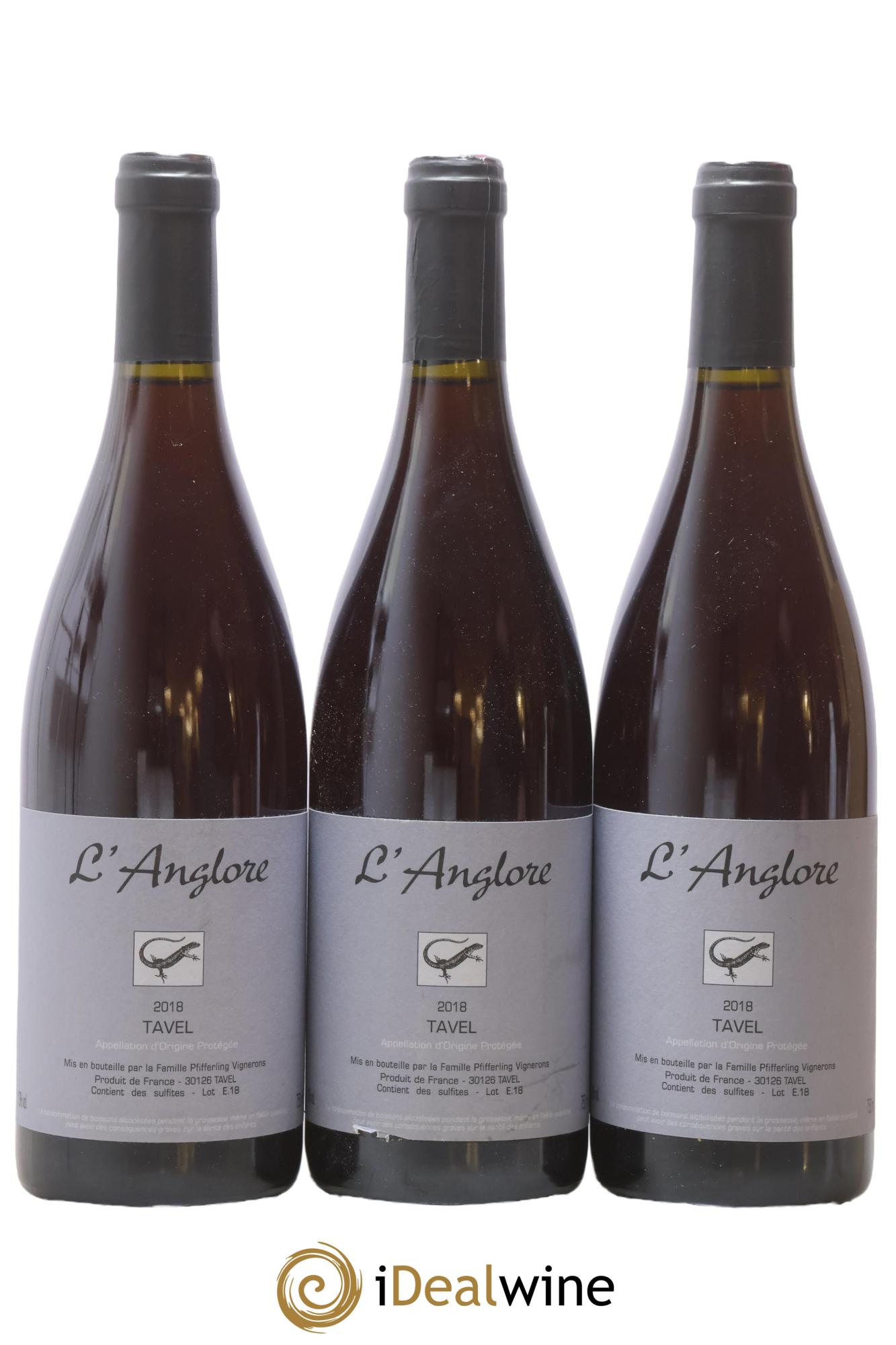 Tavel L'Anglore 2018 - Lotto di 3 bottiglie - 0