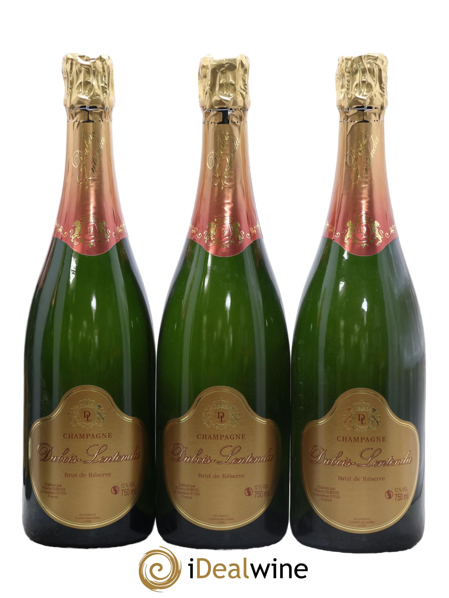Champagne Brut De Réserve Dubois-Lentendu - Lot de 3 bouteilles - 0