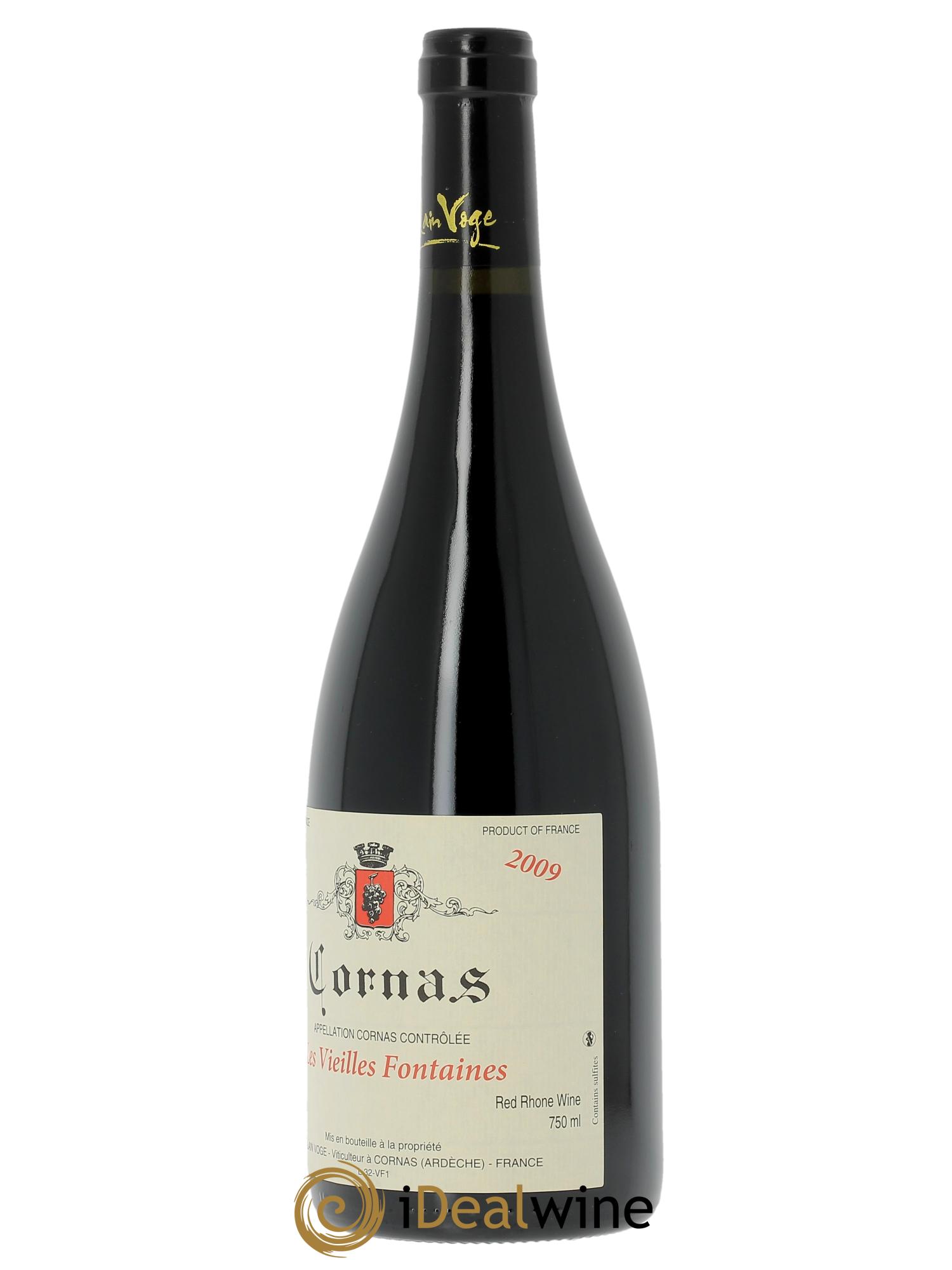 Cornas Les Vieilles Fontaines Alain Voge (Domaine)  2009 - Lot de 1 bouteille - 1