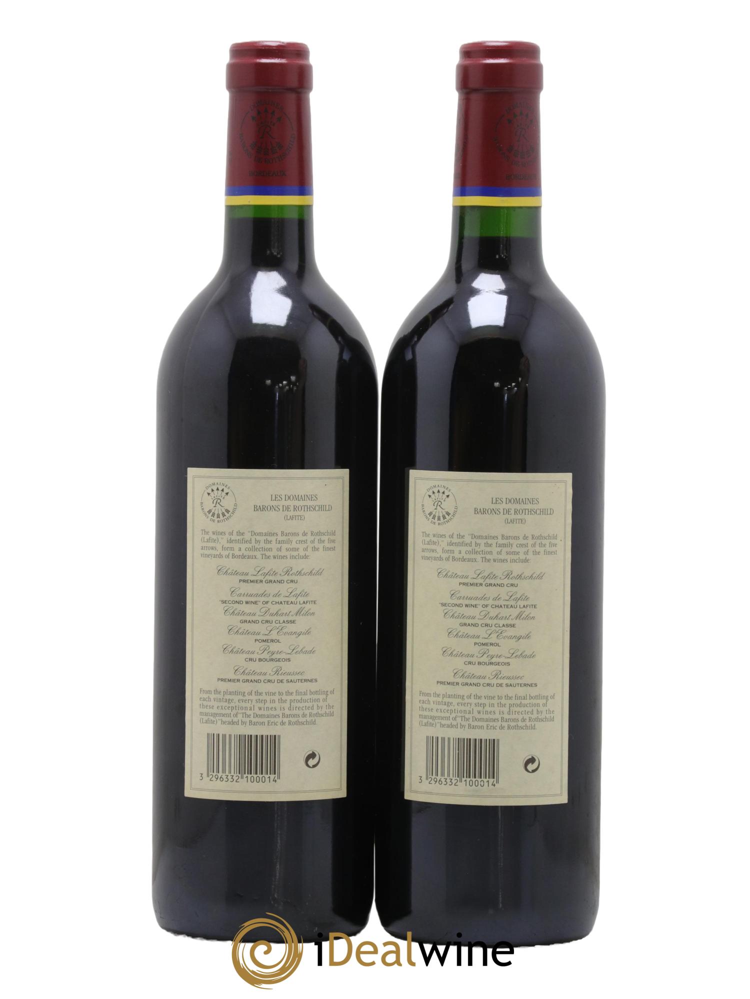 Carruades de Lafite Rothschild Second Vin 2000 - Lot de 2 bouteilles - 1