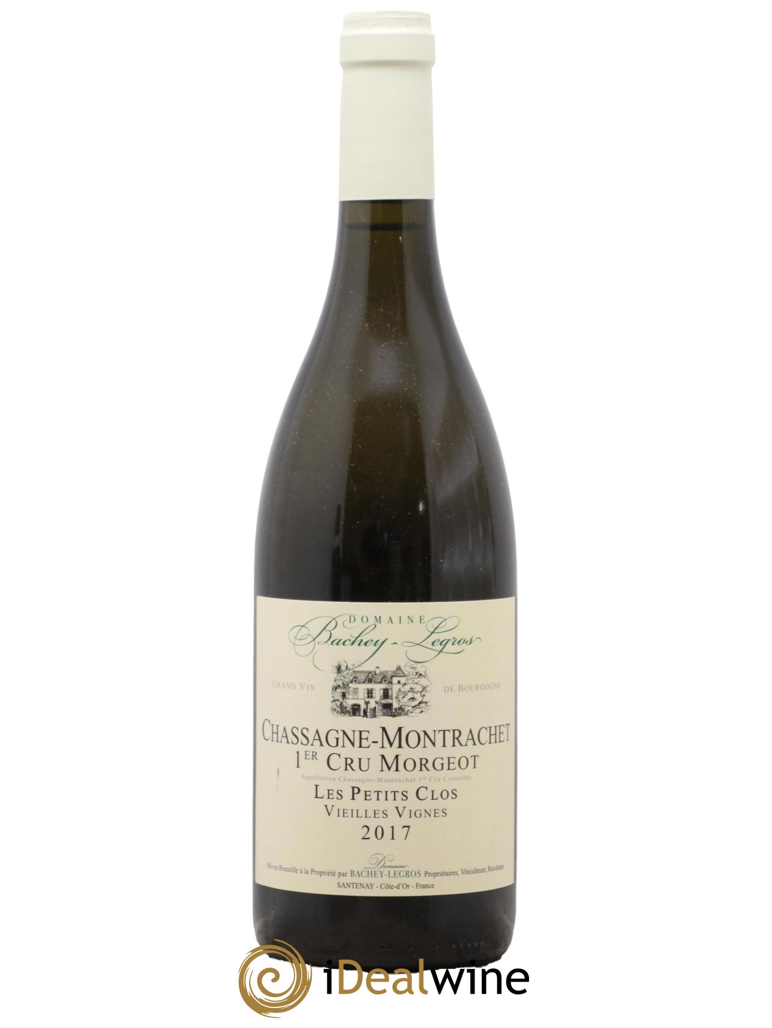 Chassagne-Montrachet 1er Cru Morgeot Les Petits Clos Vieilles Vignes Domaine Bachey Legros 2017 - Lotto di 1 bottiglia - 0