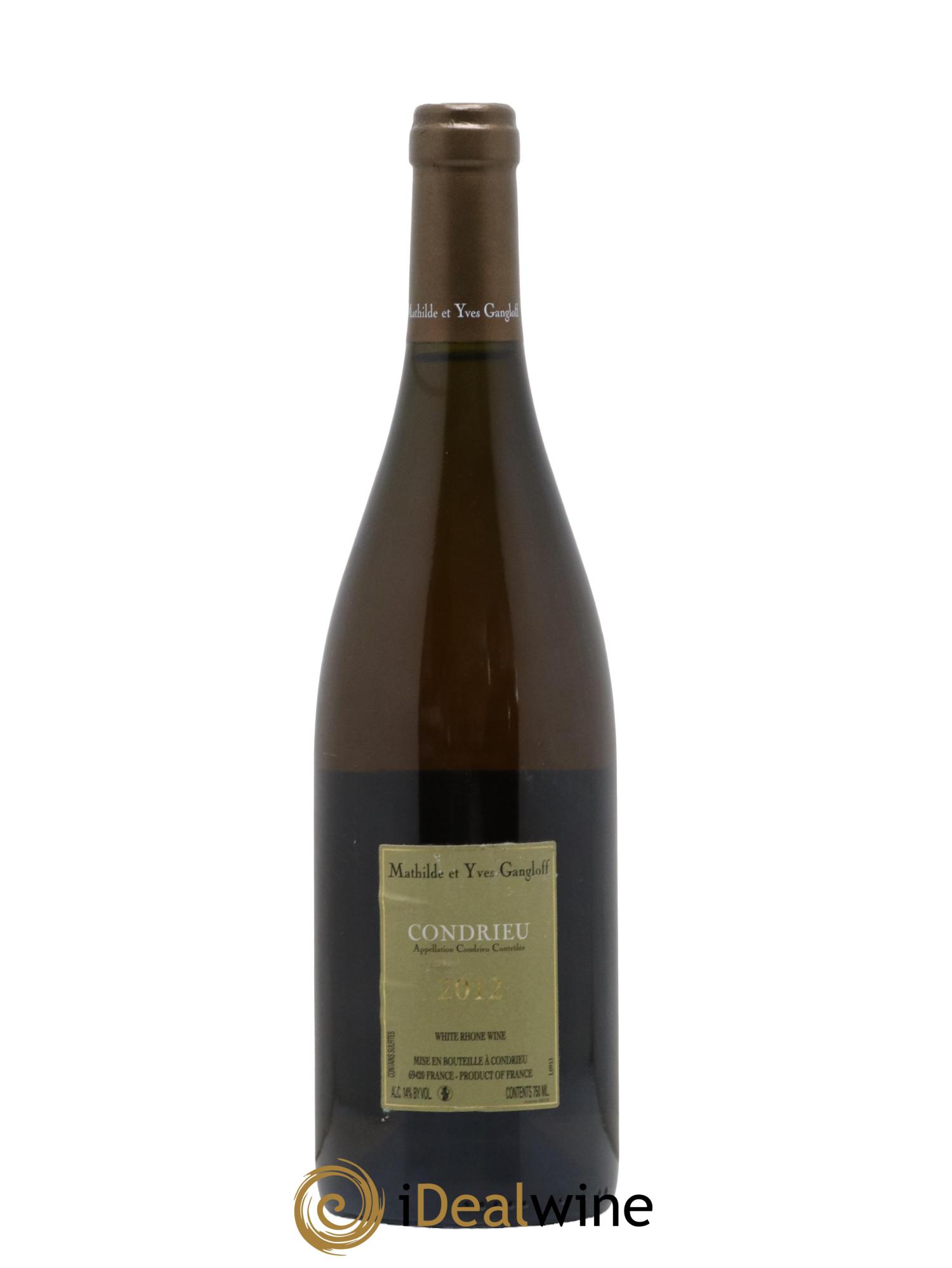 Condrieu Domaine Gangloff (Domaine) 2012 - Lot de 1 bouteille - 1