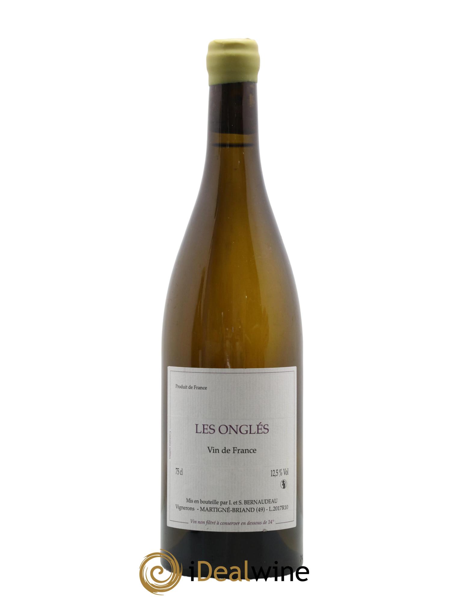 Vin de France Les Onglés Stéphane Bernaudeau 2017 - Lot de 1 bouteille - 0
