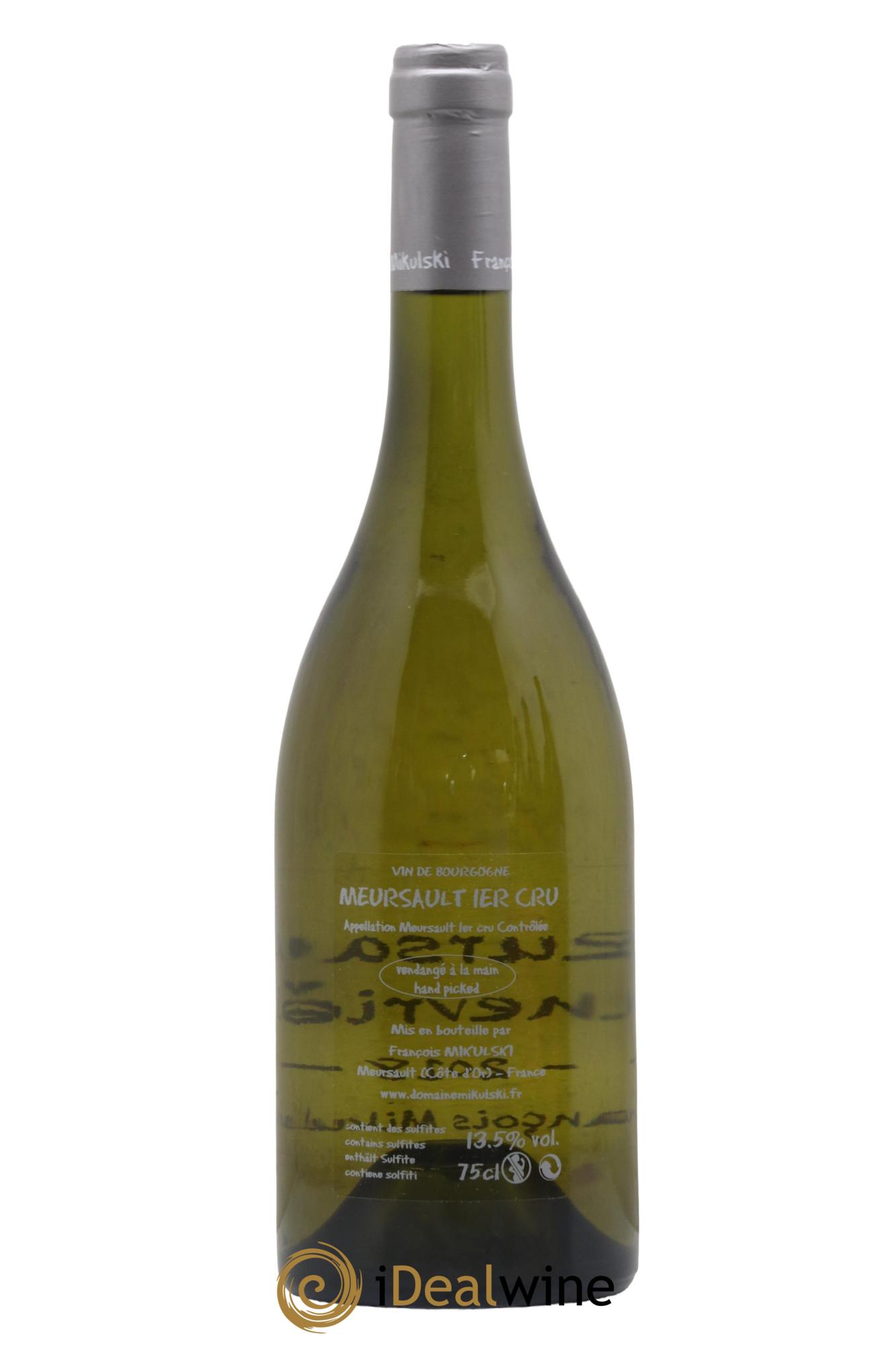 Meursault 1er Cru Les Genevrières François Mikulski 2018 - Lot de 1 bouteille - 1