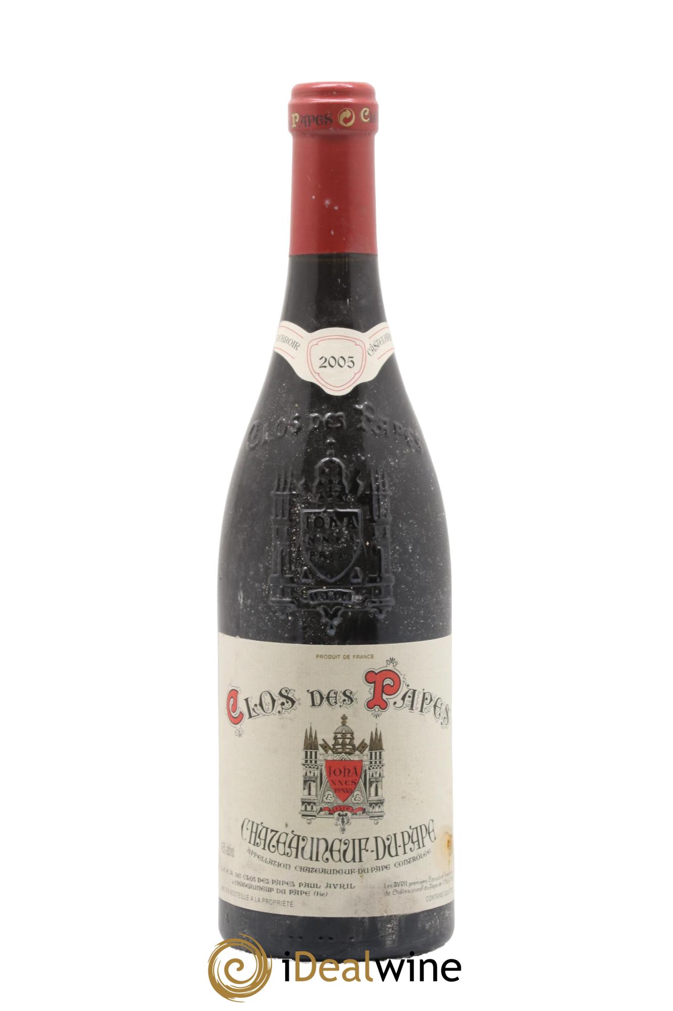 Châteauneuf-du-Pape Clos des Papes - Paul Avril 2005 - Lot de 1 bouteille - 0