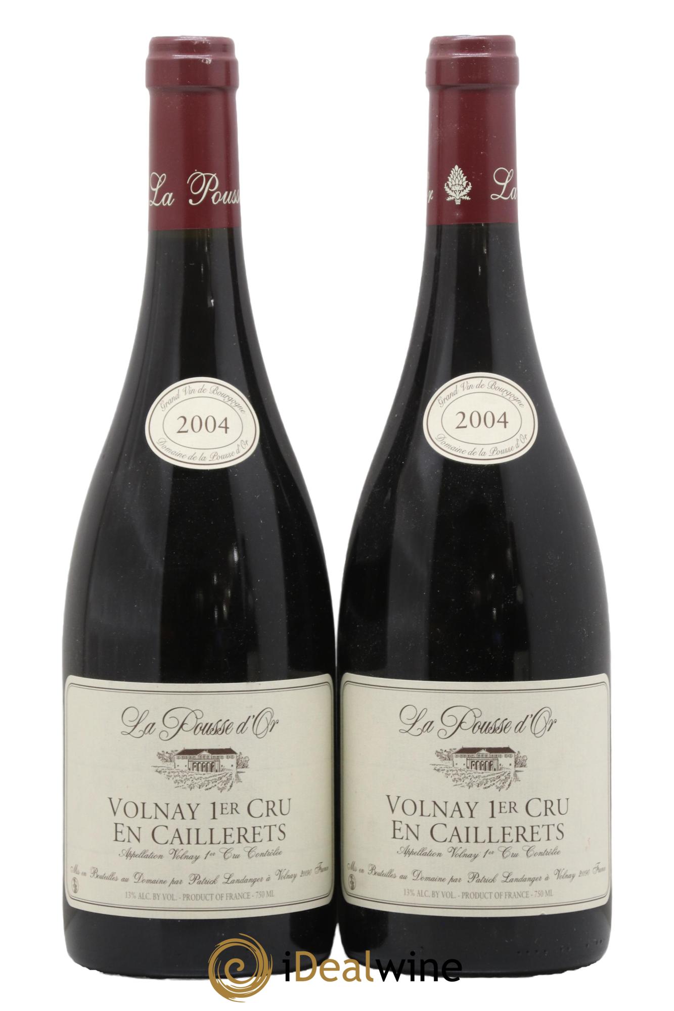 Volnay 1er Cru Les Caillerets La Pousse d'Or (Domaine de) 2004 - Lot of 2 bottles - 0