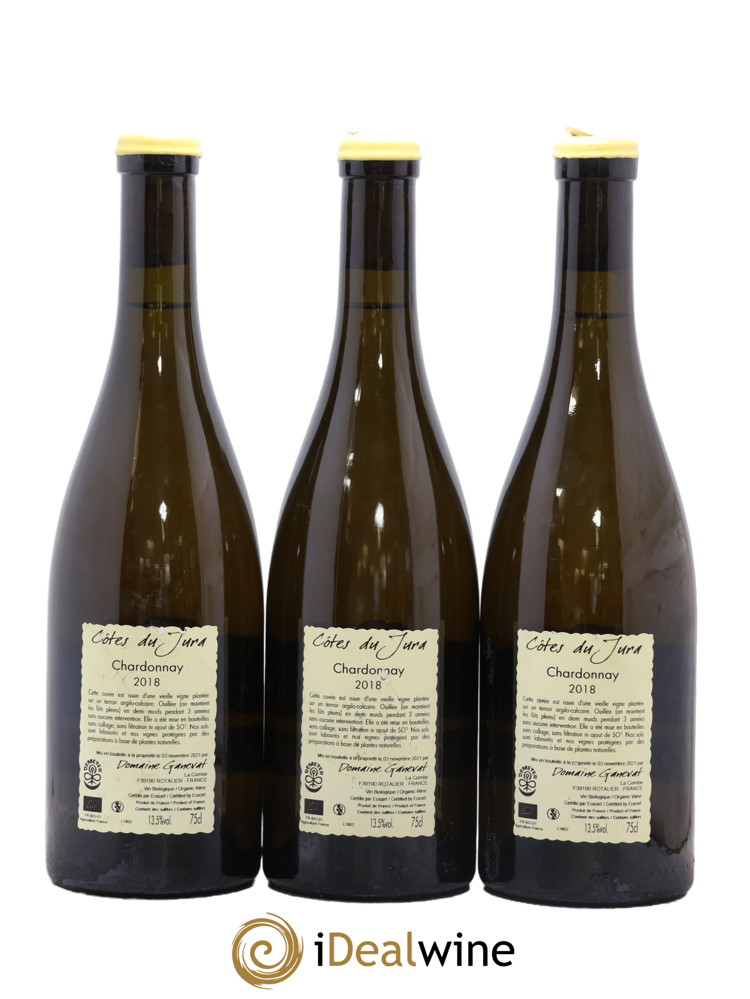 Côtes du Jura Les Chamois du Paradis Jean-François Ganevat (Domaine) 2018 - Lot of 3 bottles - 1