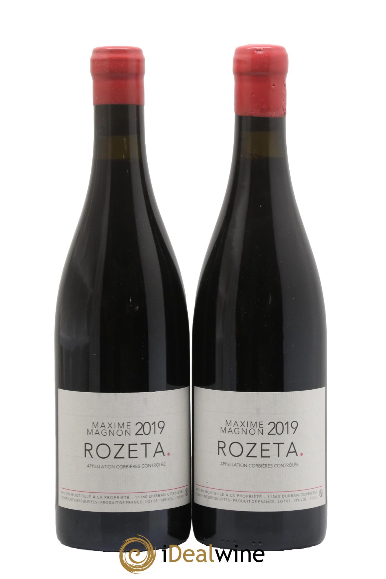 Corbières Rozeta Maxime Magnon 2019 - Lot of 2 bottles - 0