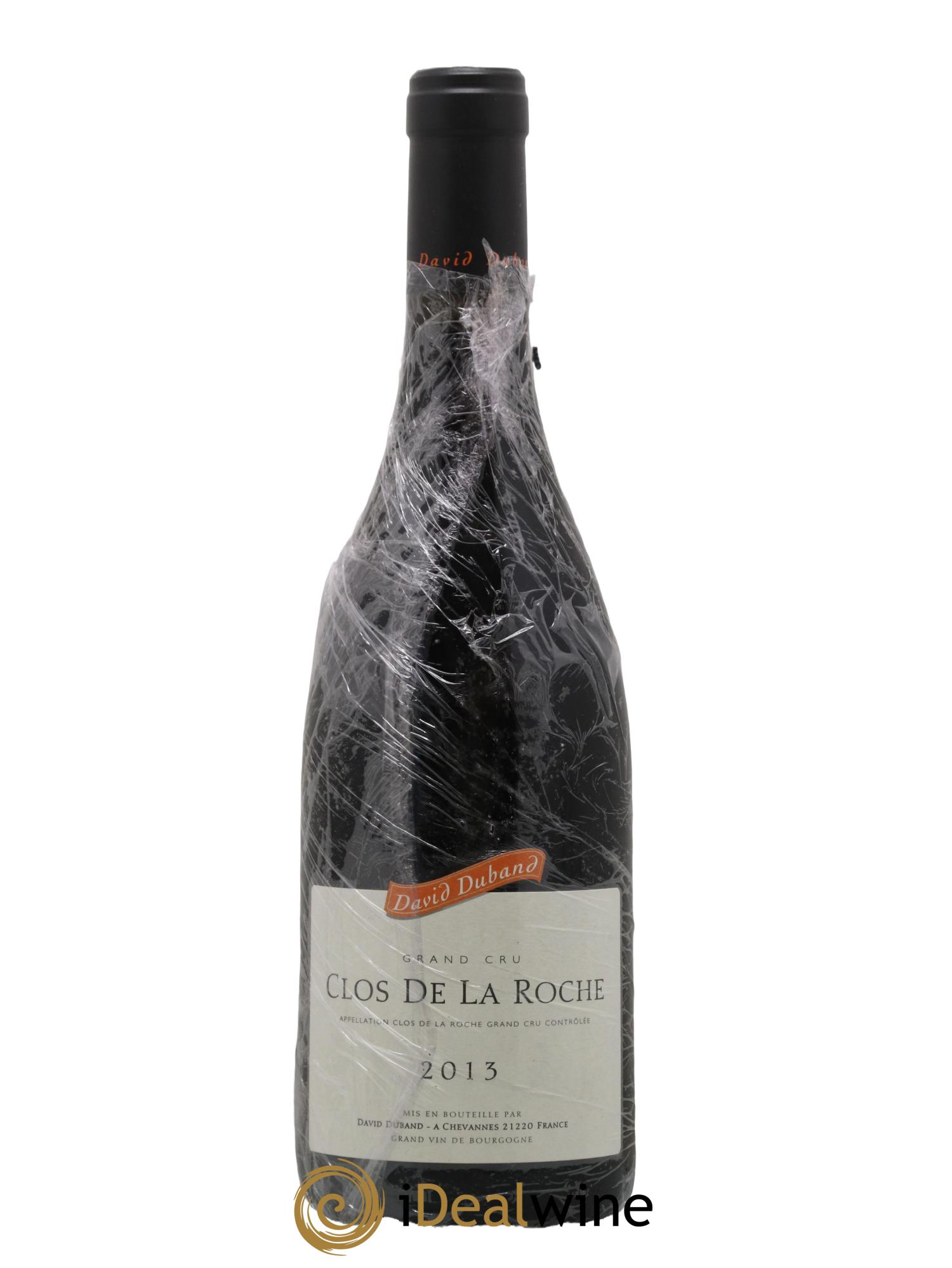 Clos de la Roche Grand Cru David Duband (Domaine) 2013 - Lot de 1 bouteille - 0