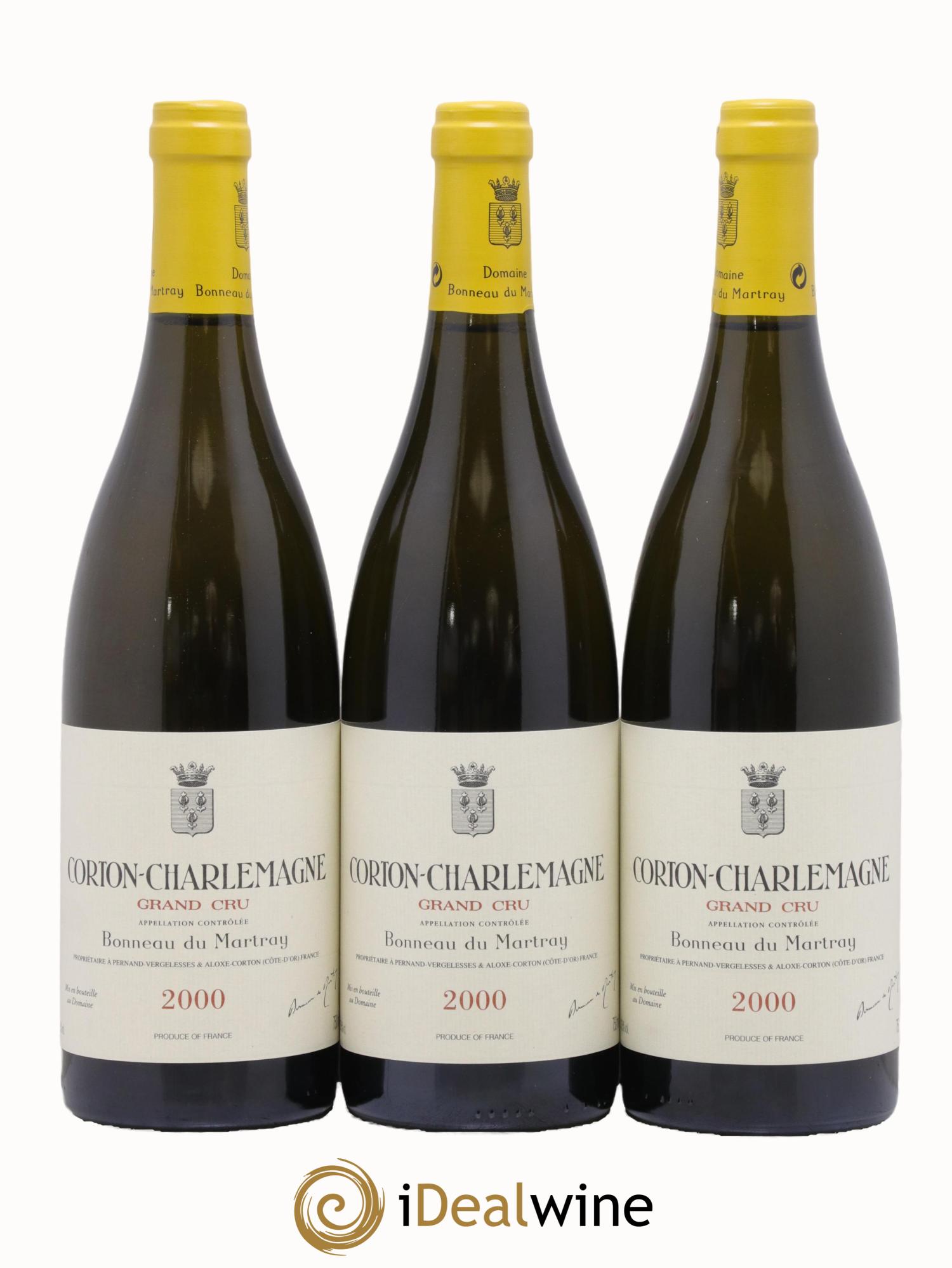 Corton-Charlemagne Grand Cru Bonneau du Martray (Domaine) 2000 - Lot de 3 bouteilles - 0