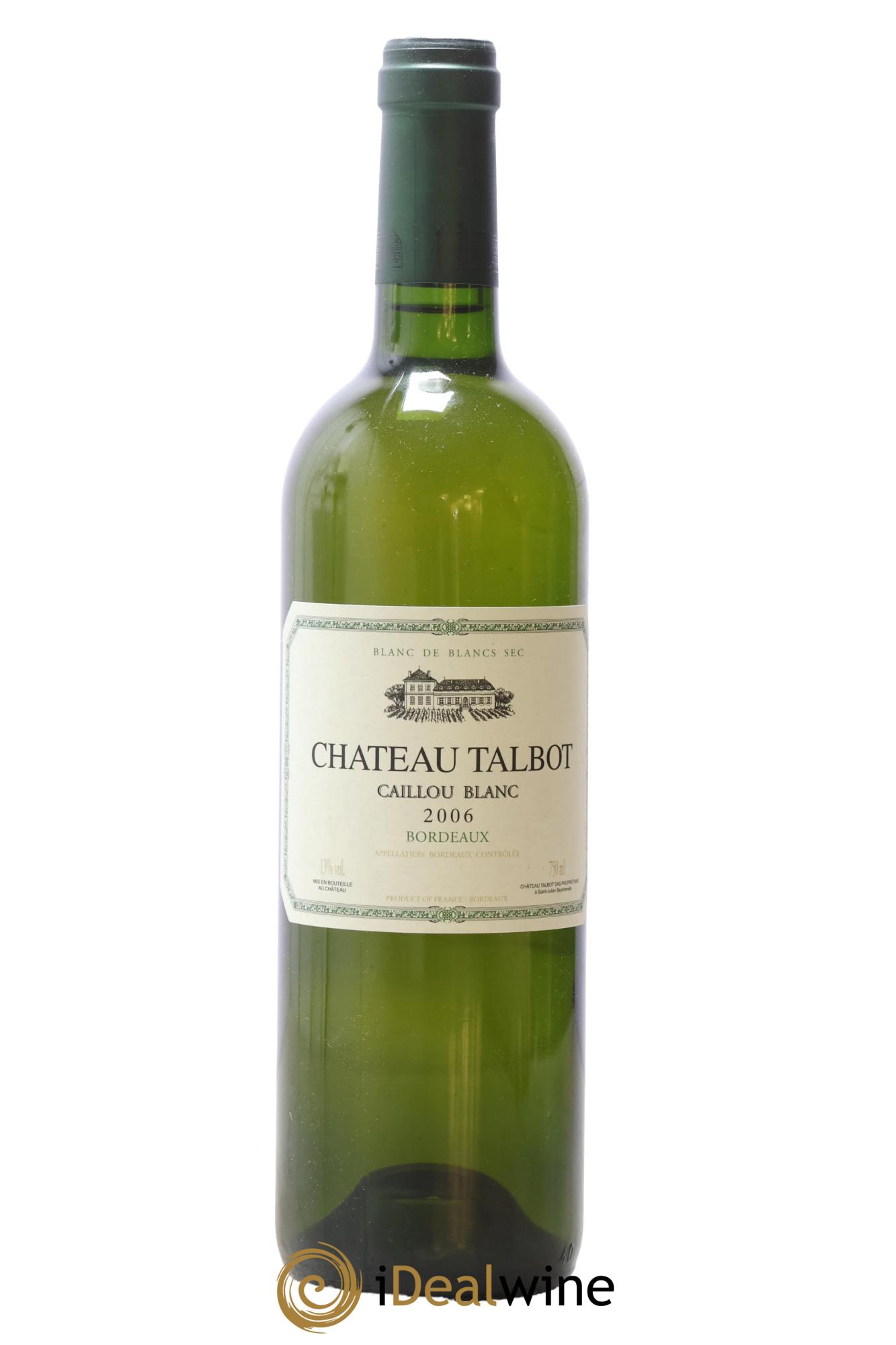 Château Talbot Caillou Blanc 2006 - Posten von 1 Flasche - 0