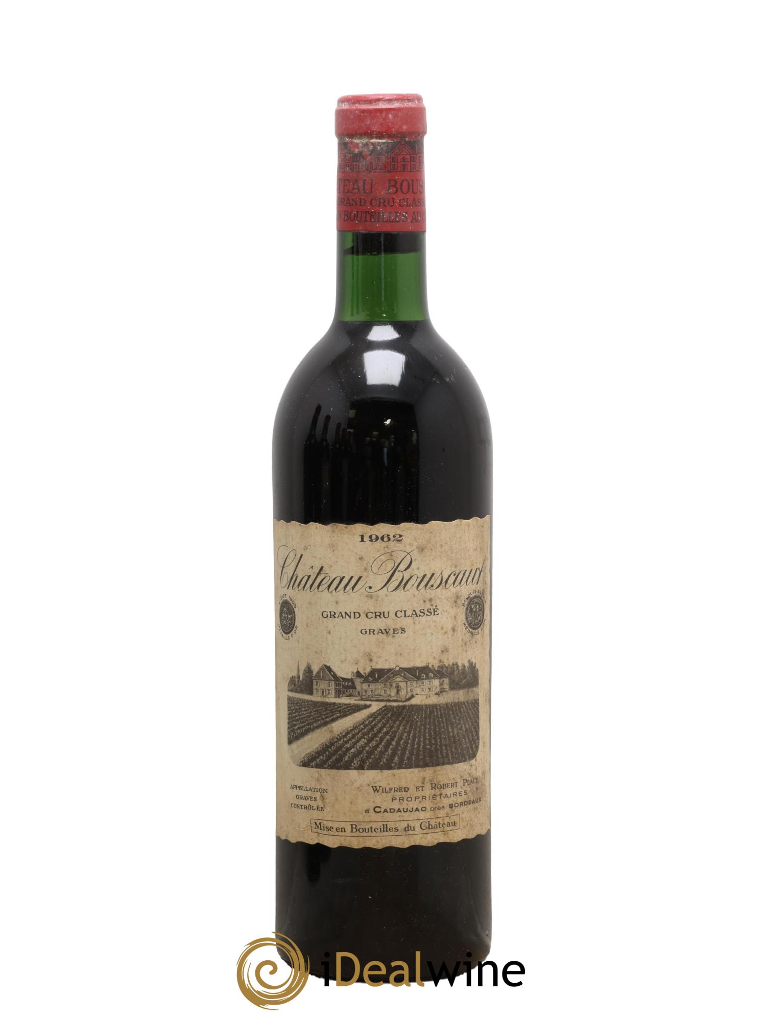 Château Bouscaut Cru Classé de Graves 1962 - Lot de 1 bouteille - 0