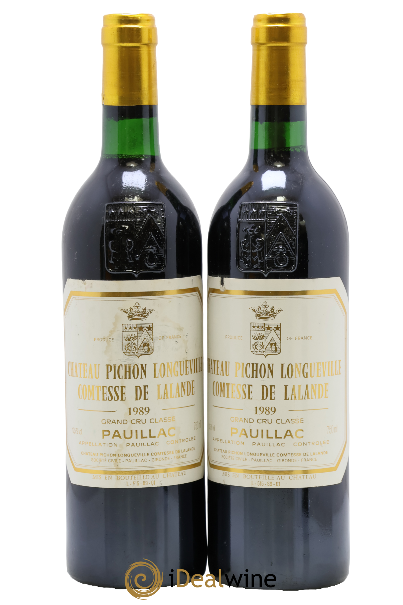 Château Pichon Longueville Comtesse de Lalande 2ème Grand Cru Classé 1989 - Lot de 2 bouteilles - 0