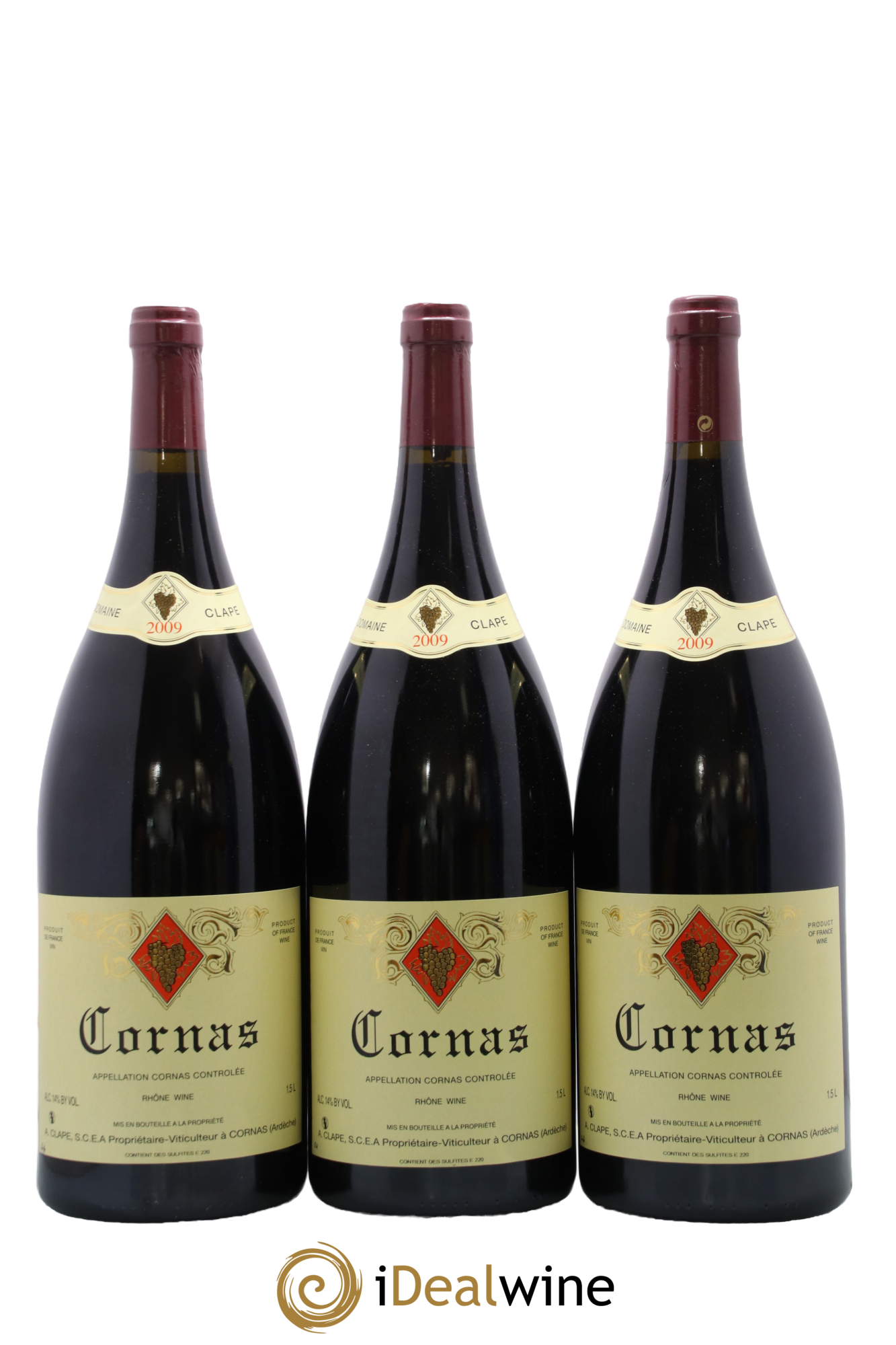 Cornas Auguste Clape 2009 - Posten von 3 Magnum - 0
