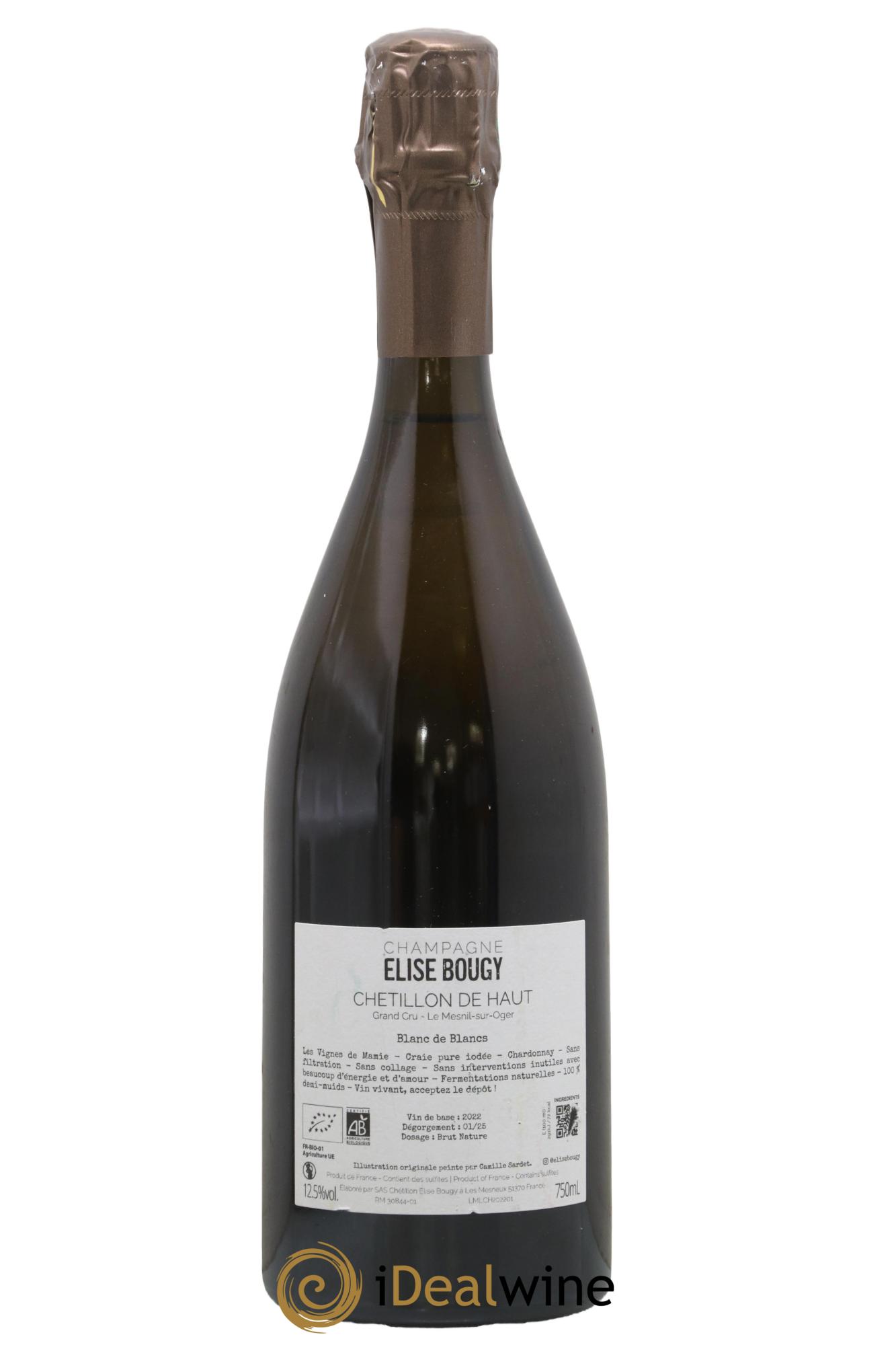 Chétillon de Haut Le Mesnil sur Oger Elise Bougy - Lot de 1 bouteille - 1