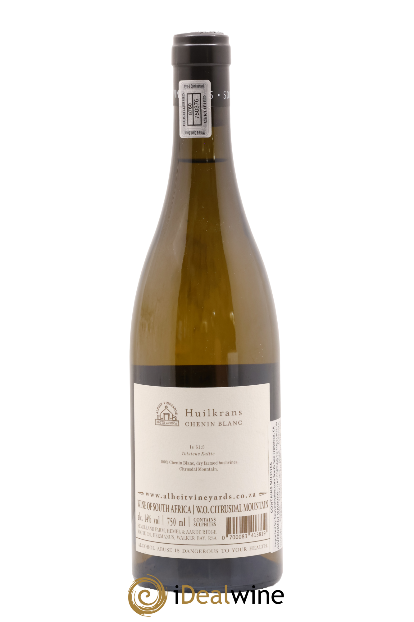 Afrique du Sud Huilkrans Chenin Blanc Alheit Vineyards 2018 - Lot of 1 bottle - 1