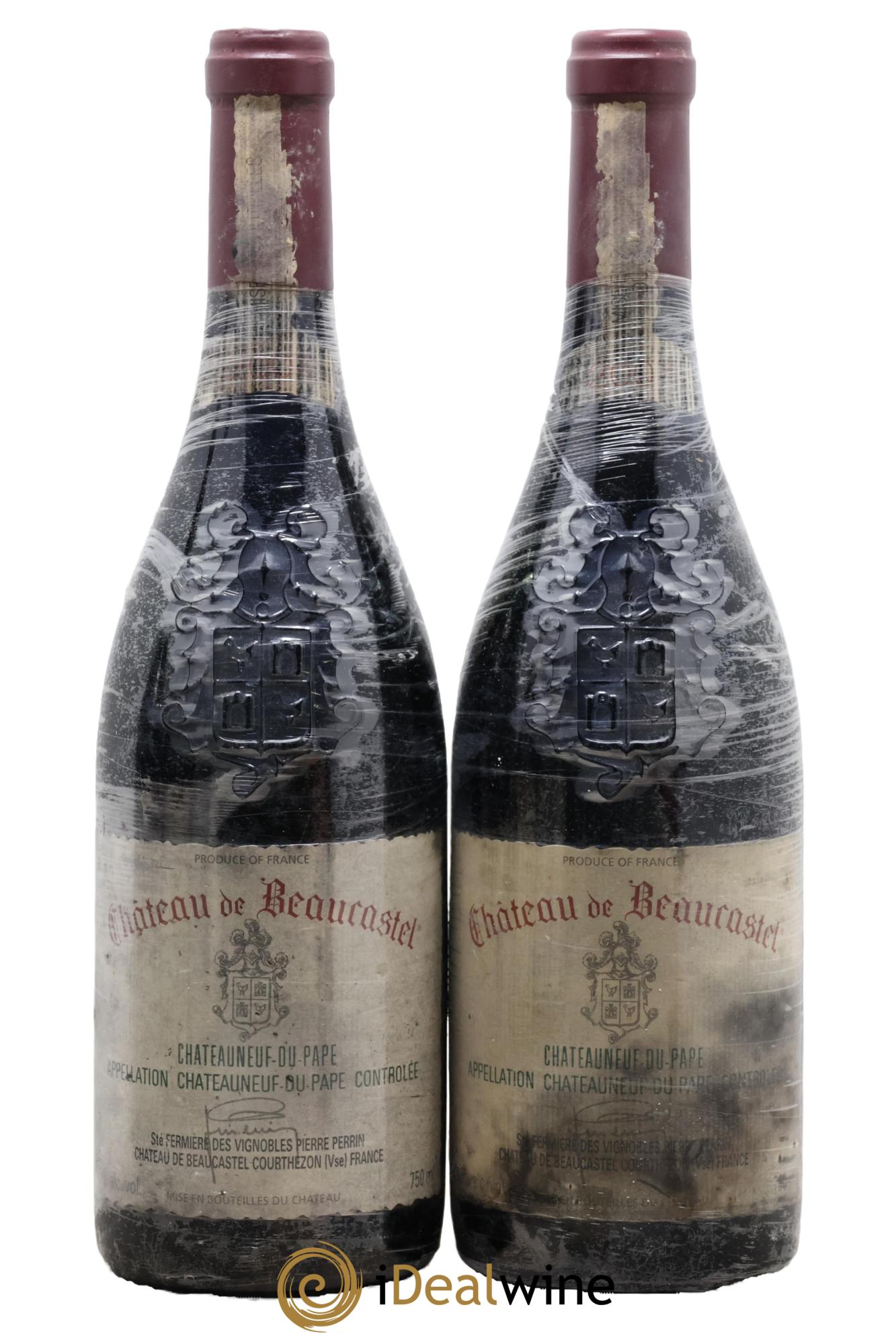 Châteauneuf-du-Pape Château de Beaucastel Famille Perrin 2007 - Lot of 2 bottles - 0