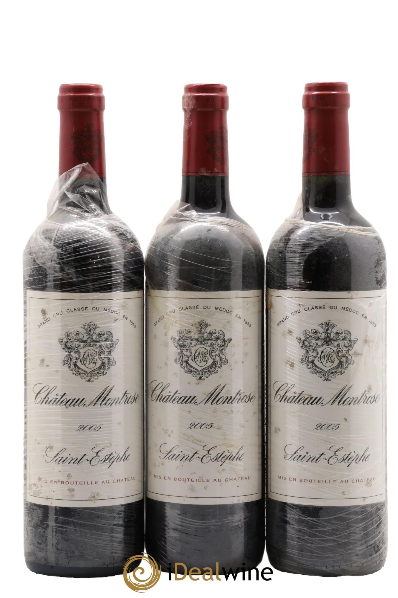 Château Montrose 2ème Grand Cru Classé 2005 - Lotto di 3 bottiglie - 0