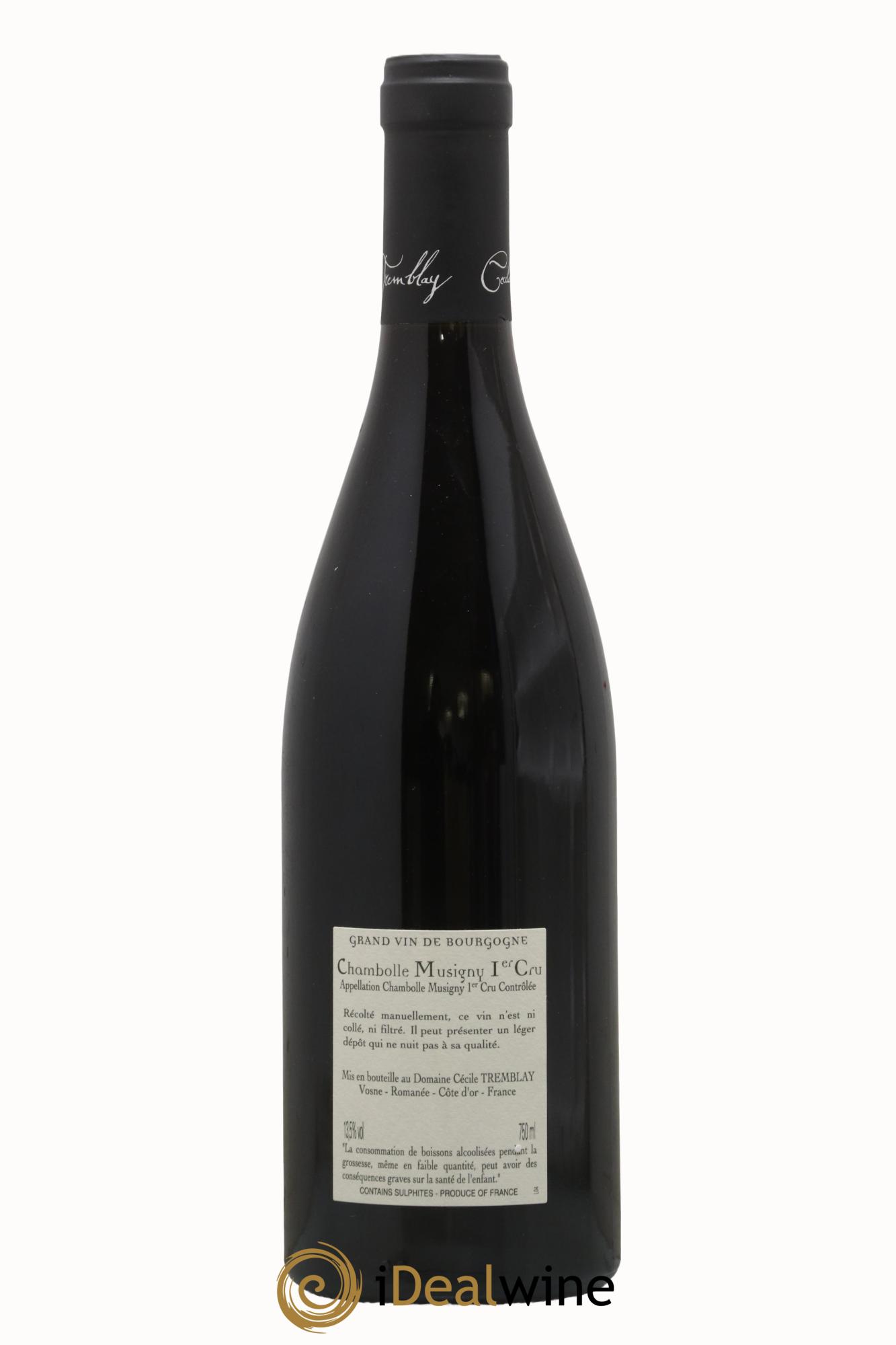 Chambolle-Musigny 1er Cru Les Feusselottes Cécile Tremblay 2019 - Lot de 1 bouteille - 1