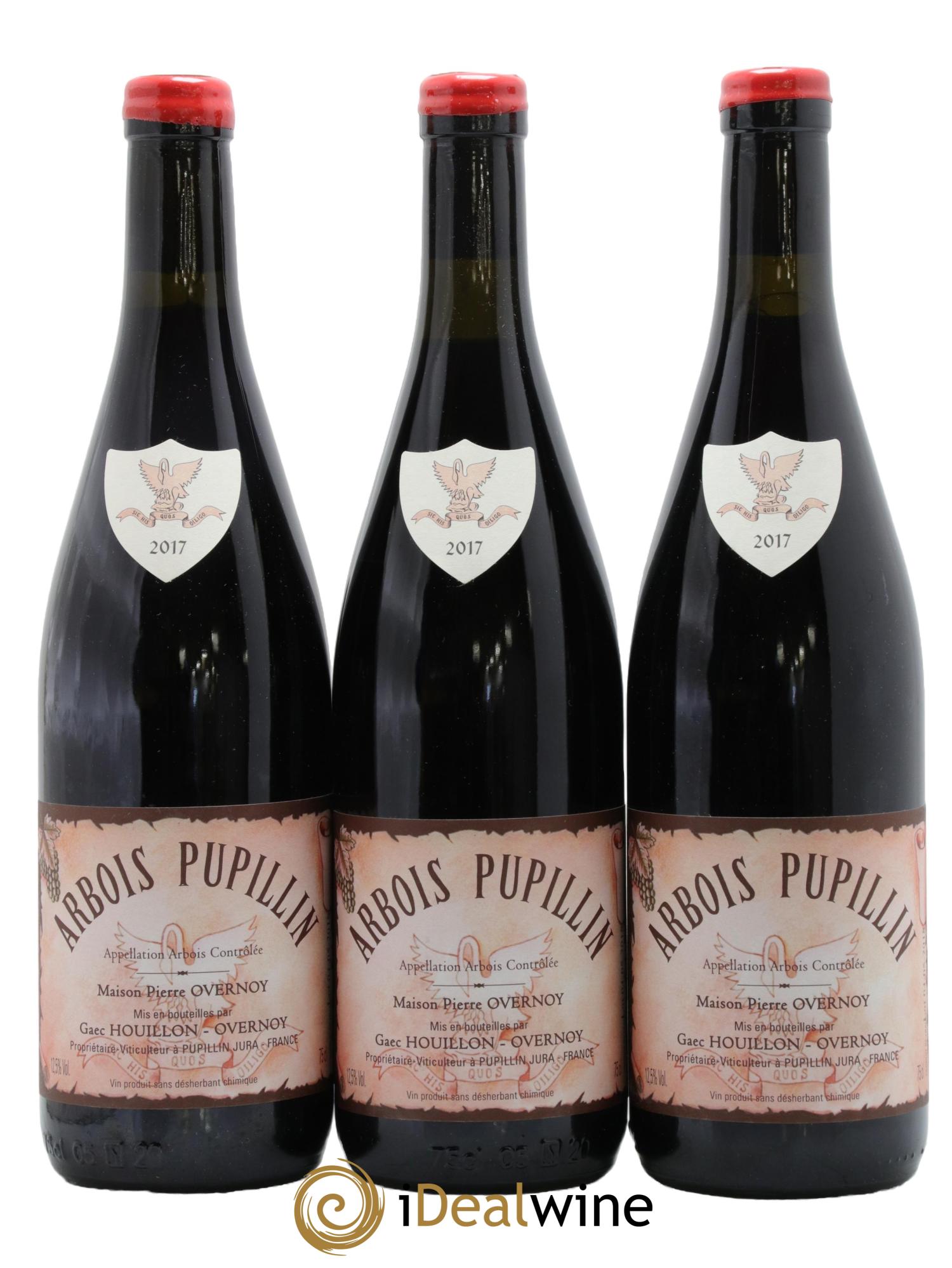 Arbois-Pupillin Poulsard (cire rouge) Overnoy-Houillon (Domaine) 2017 - Lot de 3 bouteilles - 0