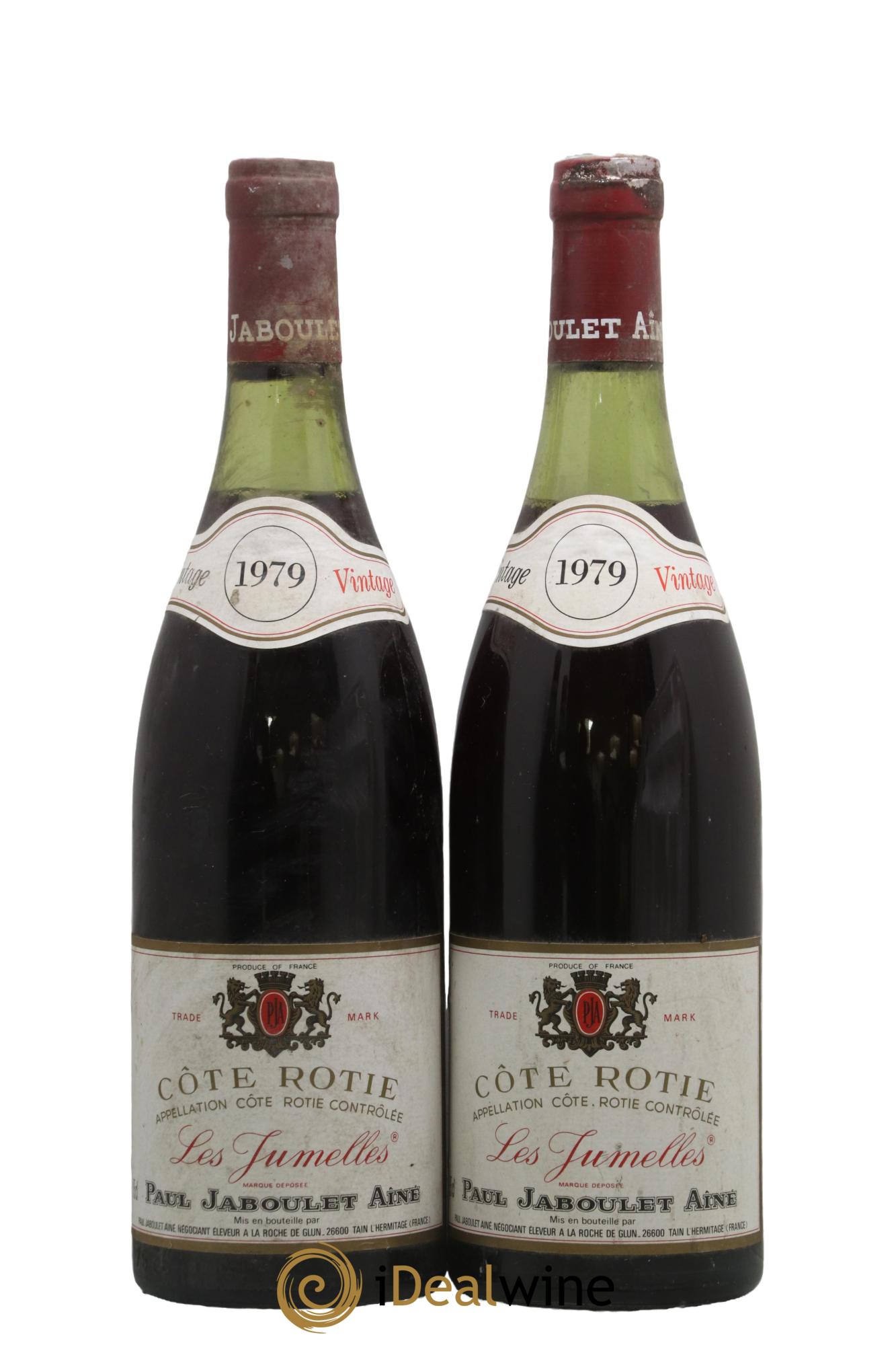 Côte-Rôtie Les Jumelles Paul Jaboulet Ainé 1979 - Lot of 2 bottles - 0