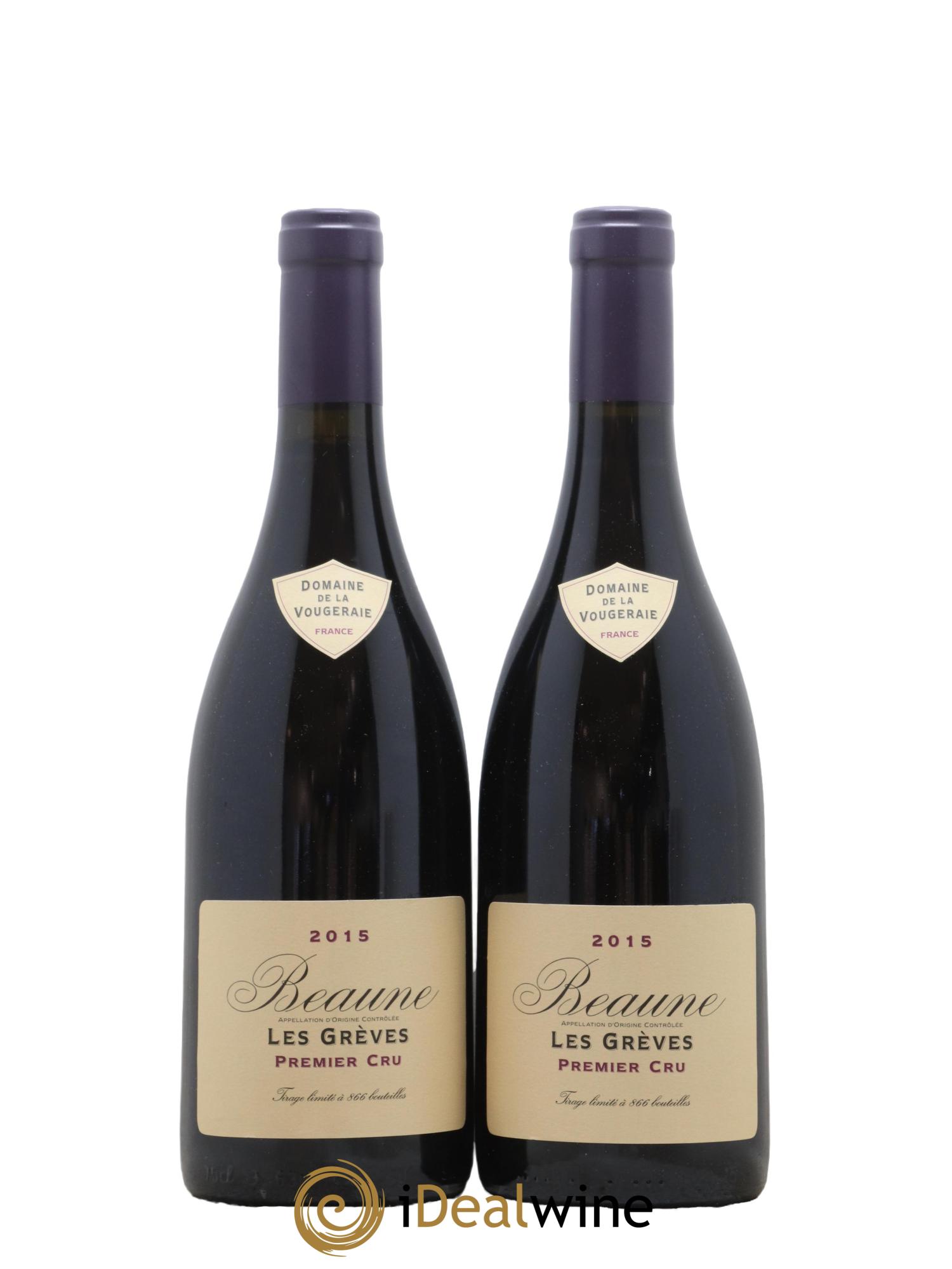 Beaune 1er Cru Les Grèves La Vougeraie 2015 - Lot de 2 bouteilles - 0
