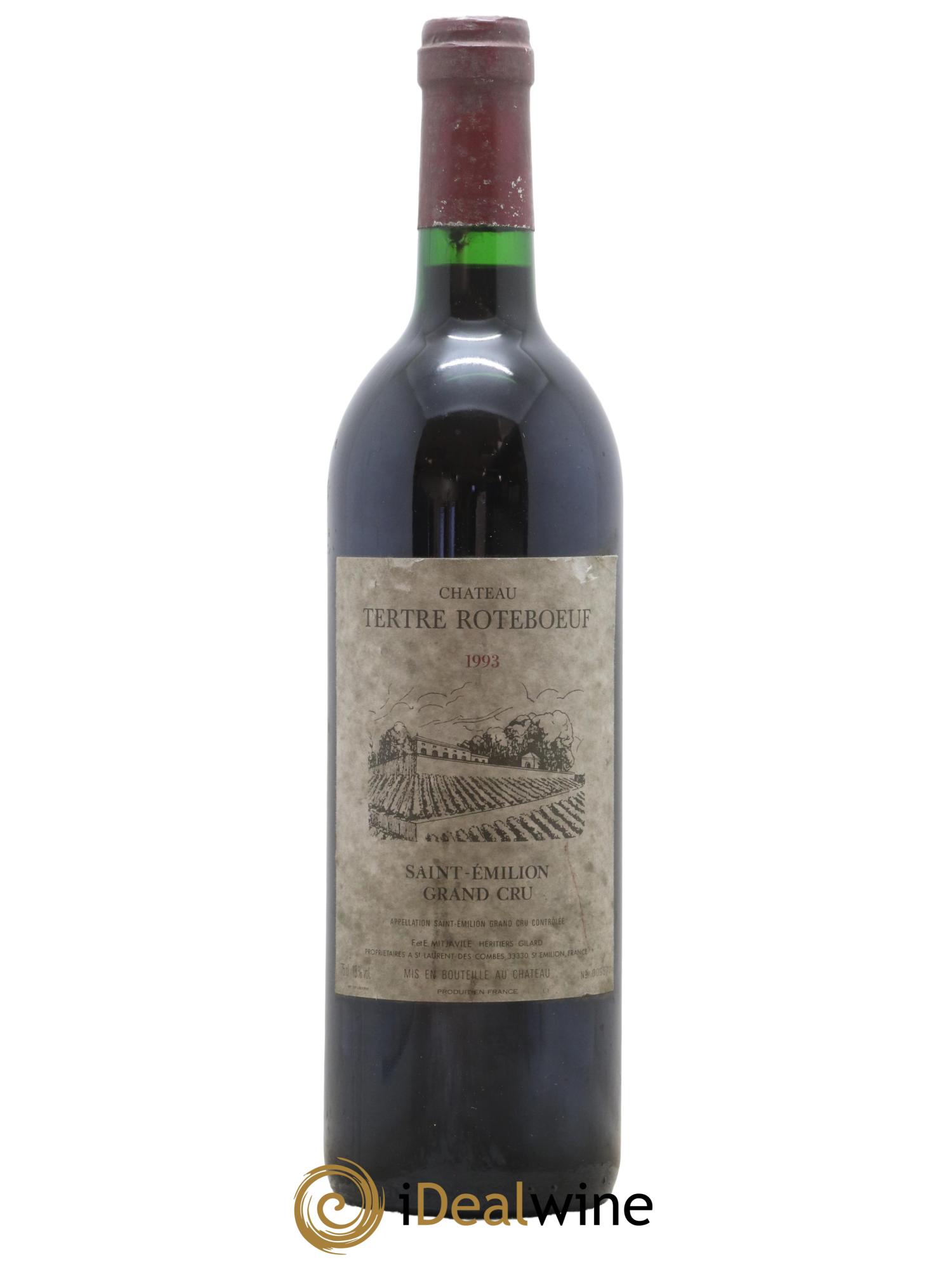 Château Tertre Roteboeuf 1993 - Lot de 1 bouteille - 0