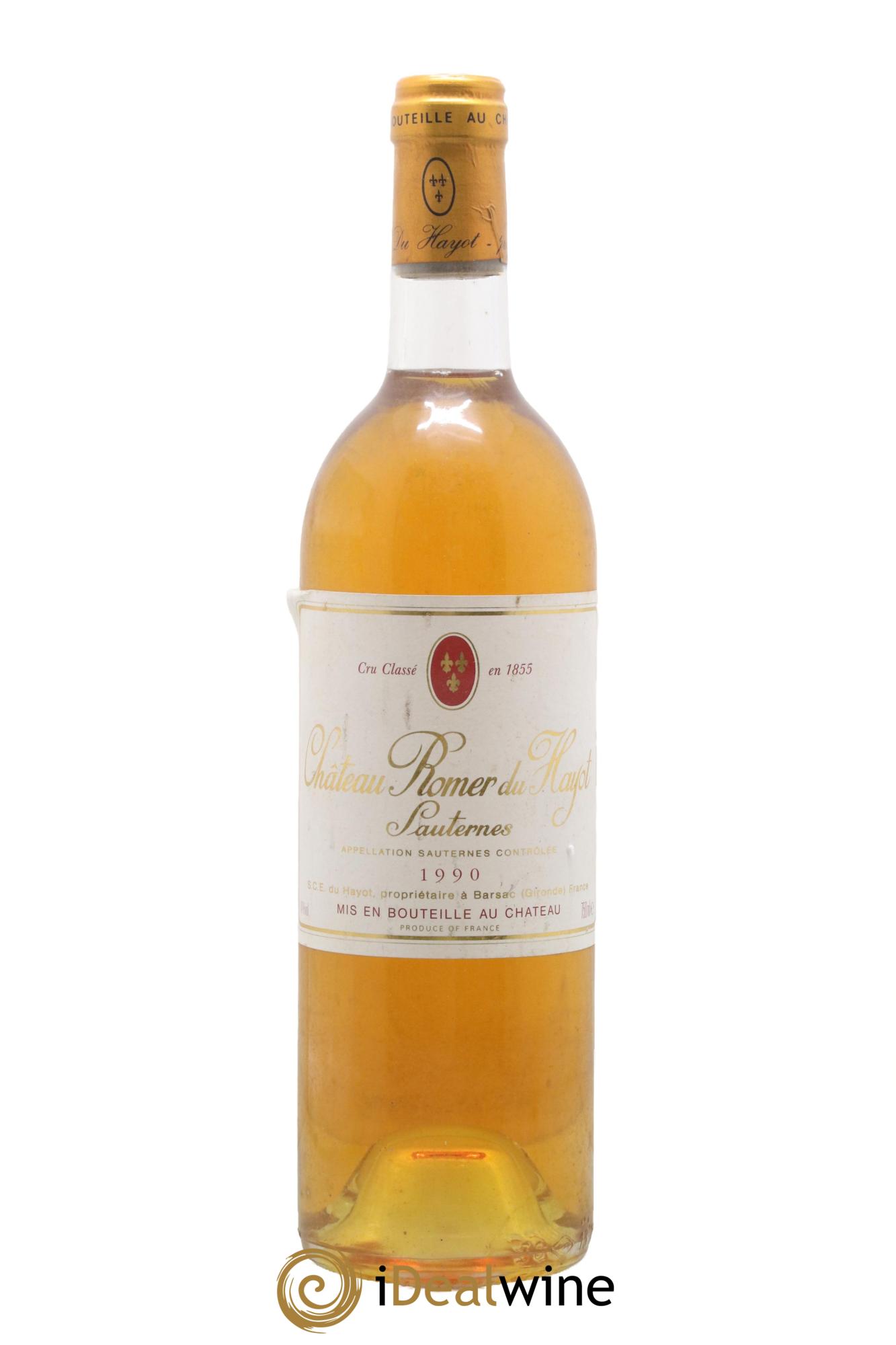 Château Romer du Hayot 2ème Grand Cru Classé 1990 - Lotto di 1 bottiglia - 0