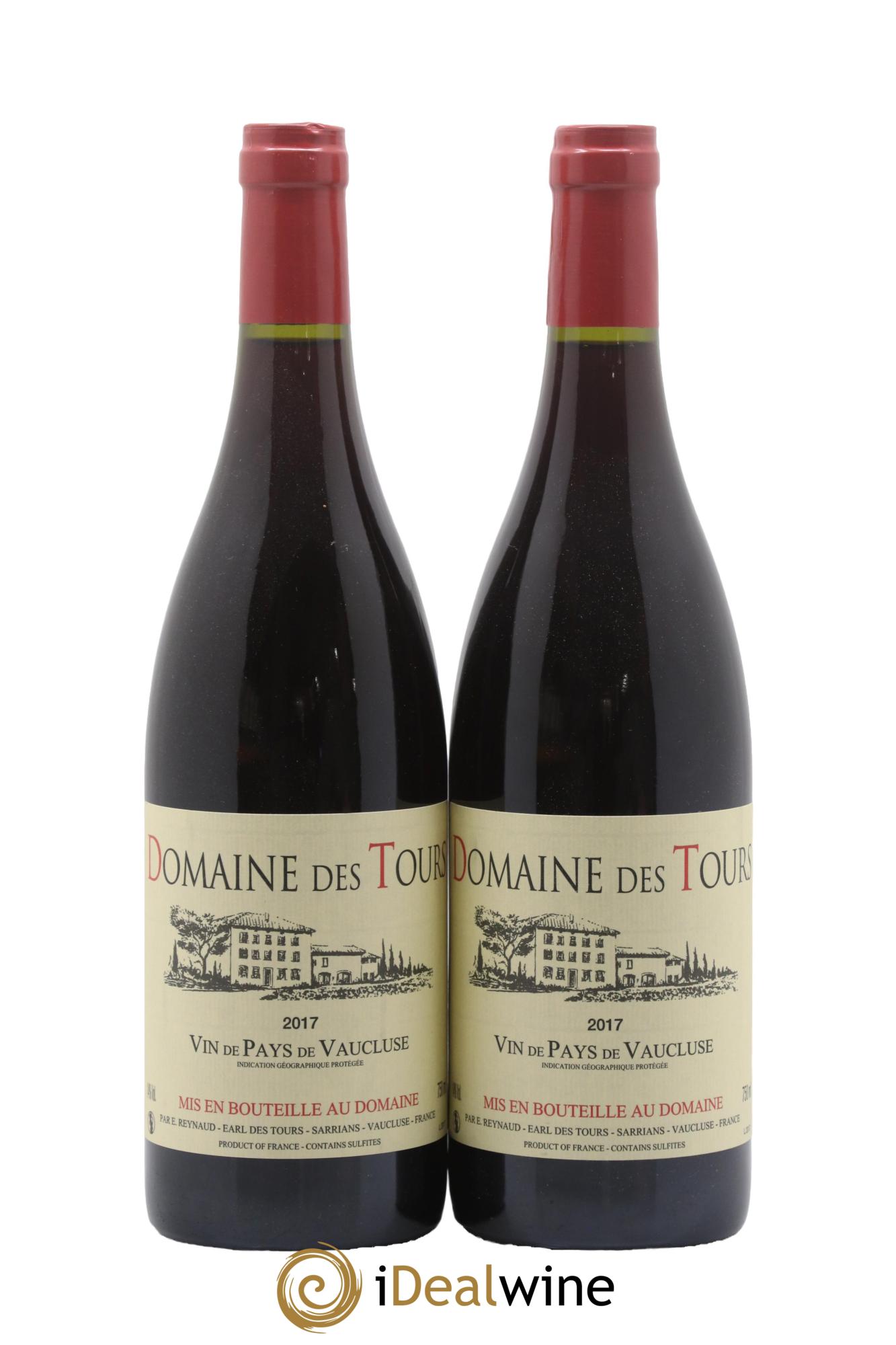 Vaucluse (Vin de Pays de Vaucluse) Domaine des Tours Emmanuel Reynaud 2017 - Lot de 2 bouteilles - 0